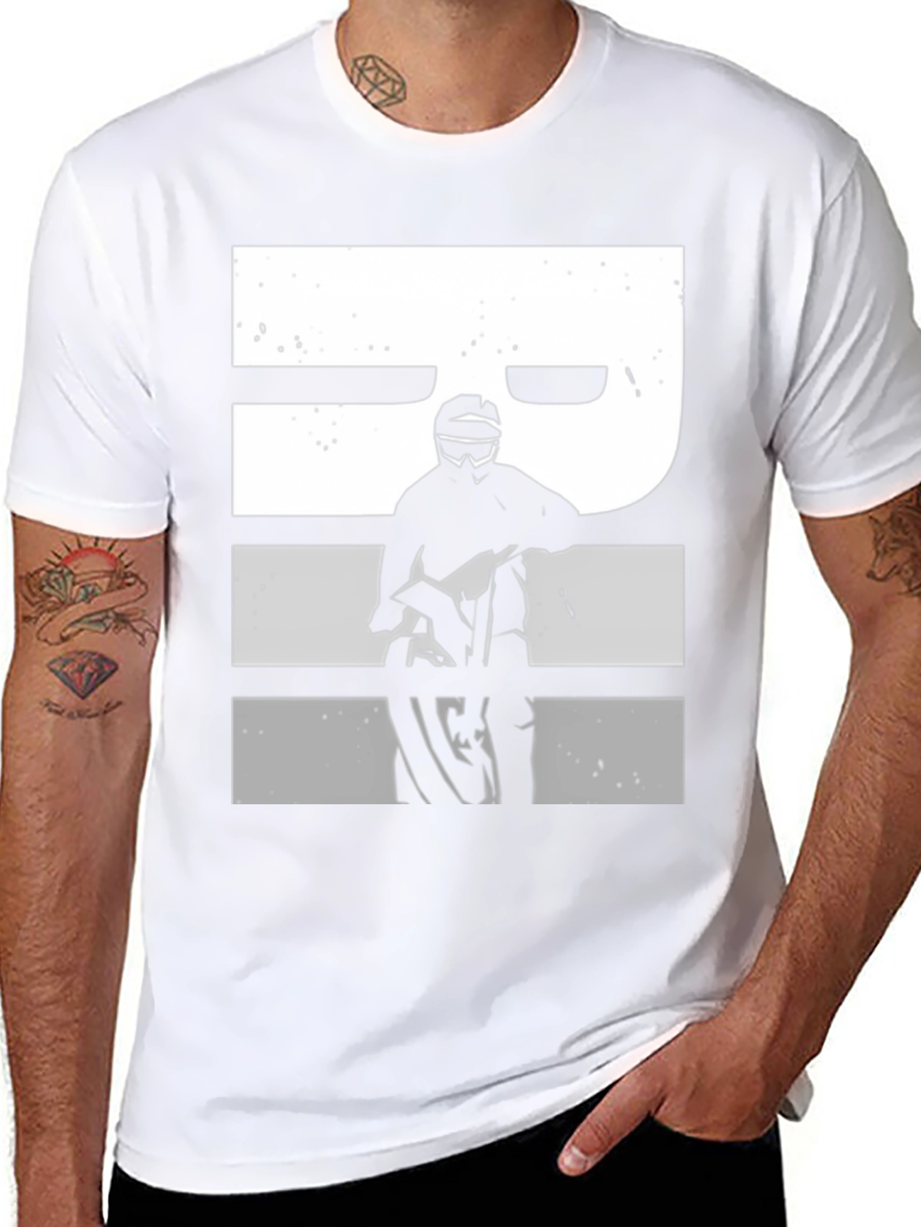 Motorcycle Rider Graphic T-Shirt