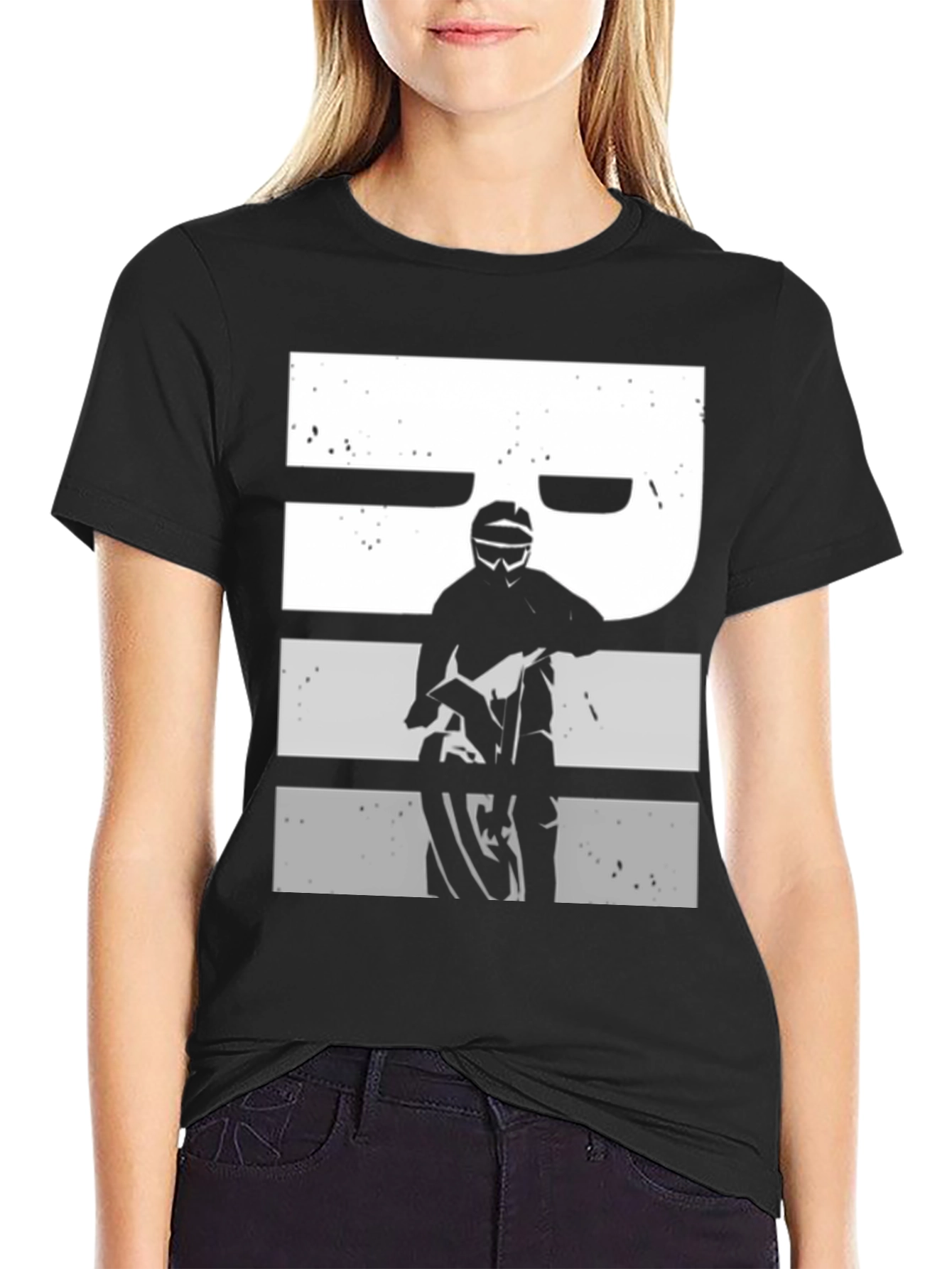 Motorcycle Rider Graphic T-Shirt