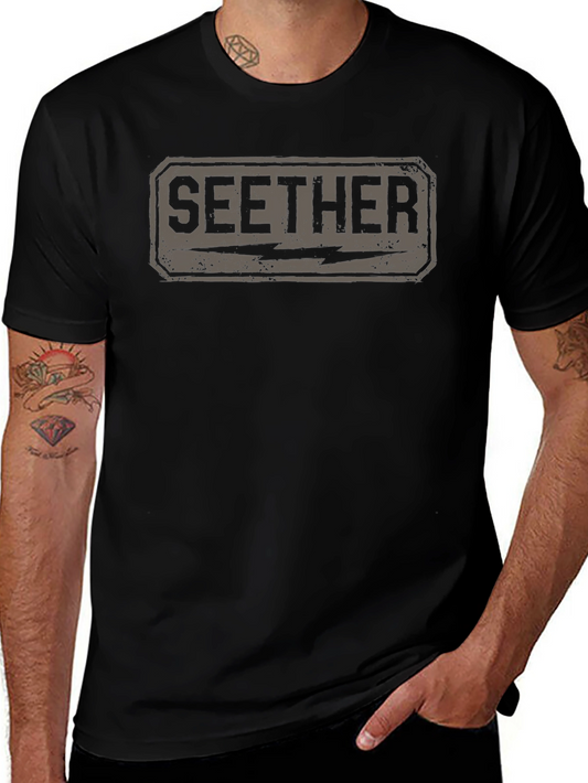 Seether Band Logo Black T-Shirt
