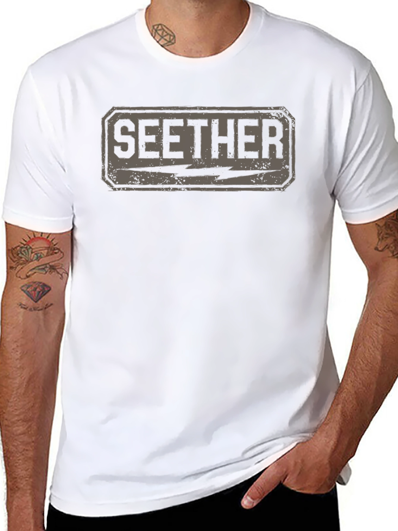 Seether Band Logo Black T-Shirt
