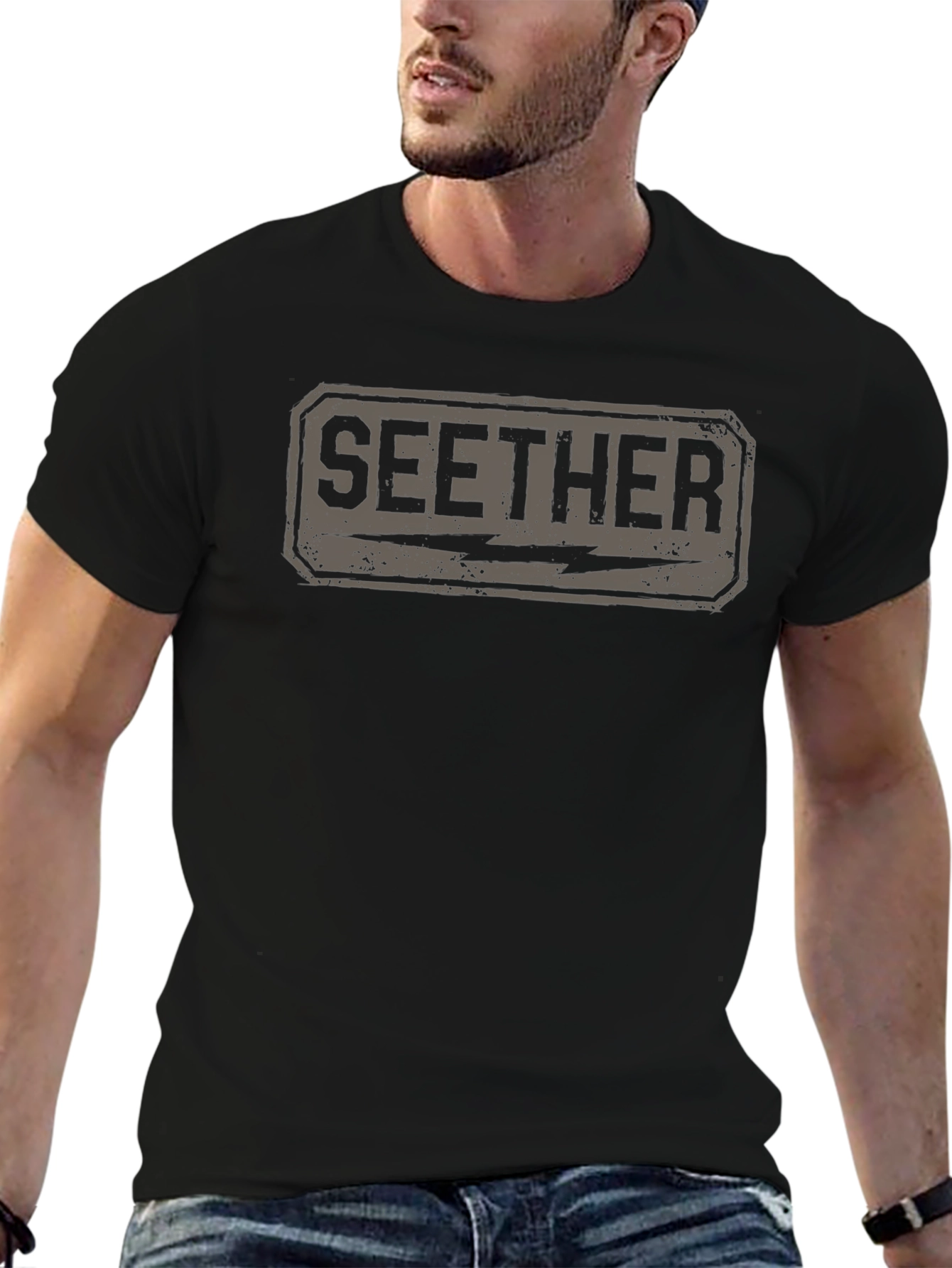 Seether Band Logo Black T-Shirt