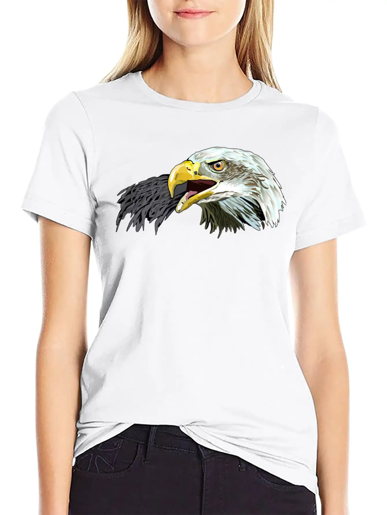 Eagle American,Bald Eagle,USA Eagle T-shirt Timeless Short Sleeve Tee – Comfy And Minimalist Design