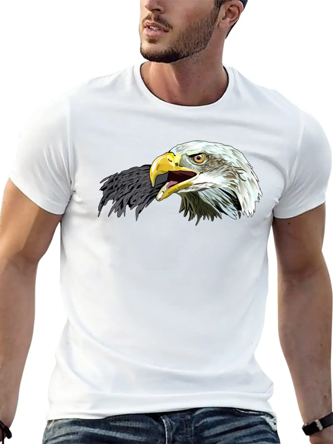 Eagle American,Bald Eagle,USA Eagle T-shirt Timeless Short Sleeve Tee – Comfy And Minimalist Design