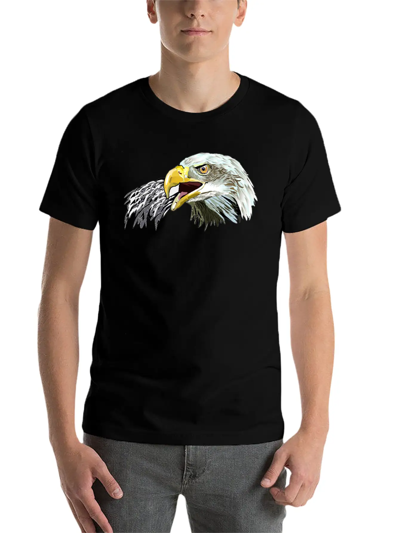 Eagle American,Bald Eagle,USA Eagle T-shirt Timeless Short Sleeve Tee – Comfy And Minimalist Design
