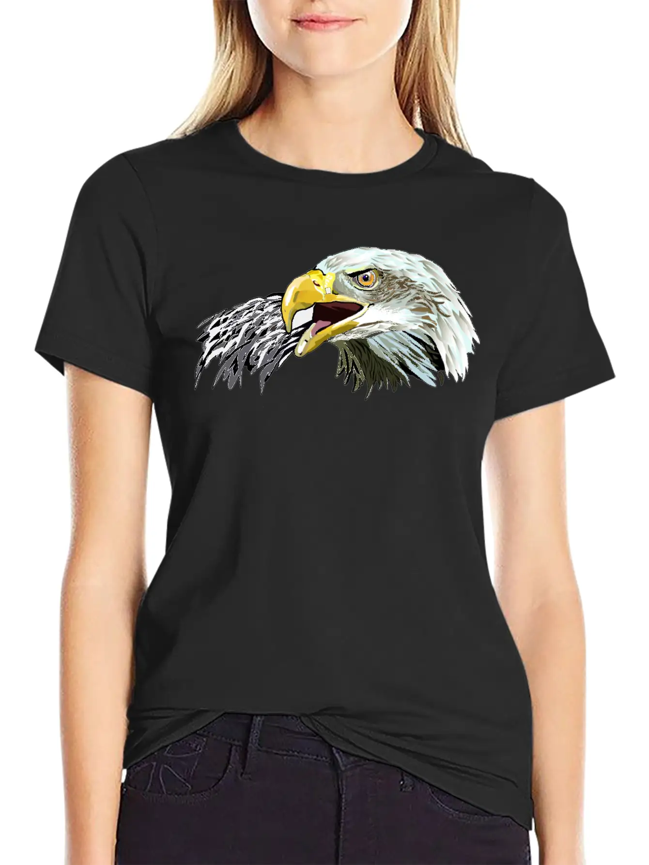 Eagle American,Bald Eagle,USA Eagle T-shirt Timeless Short Sleeve Tee – Comfy And Minimalist Design