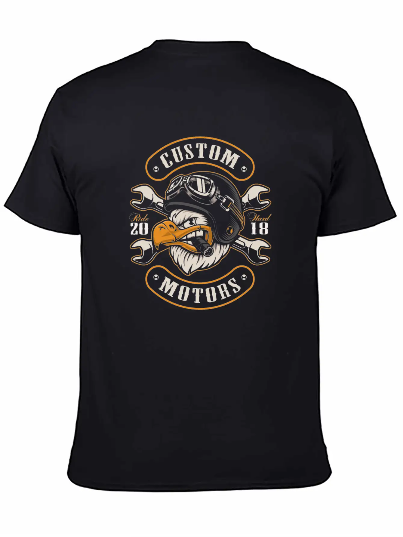 Eagle Biker Basic Graphic T-Shirt – Daily Comfort In Soft Cotton