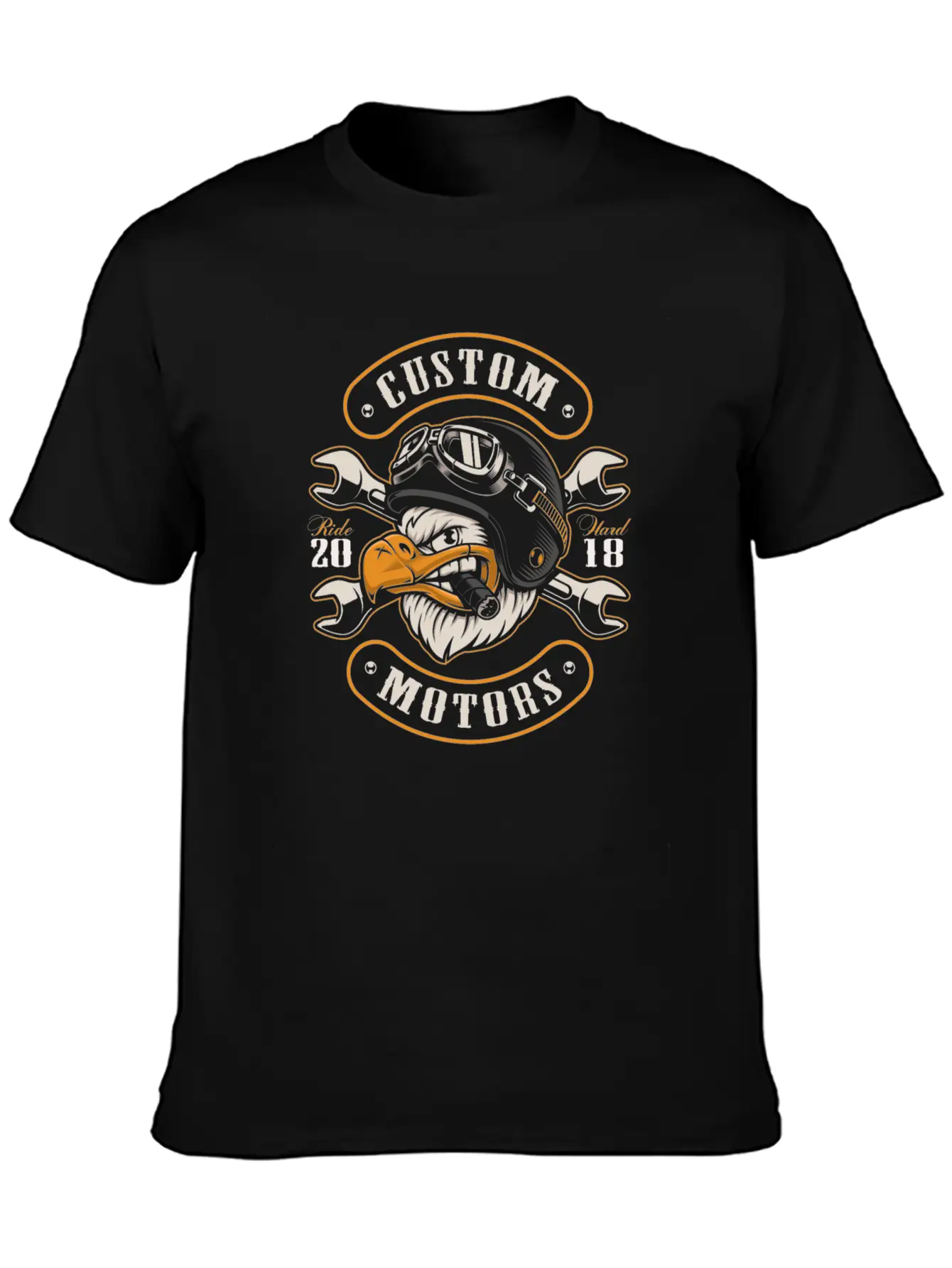 Eagle Biker Basic Graphic T-Shirt – Daily Comfort In Soft Cotton