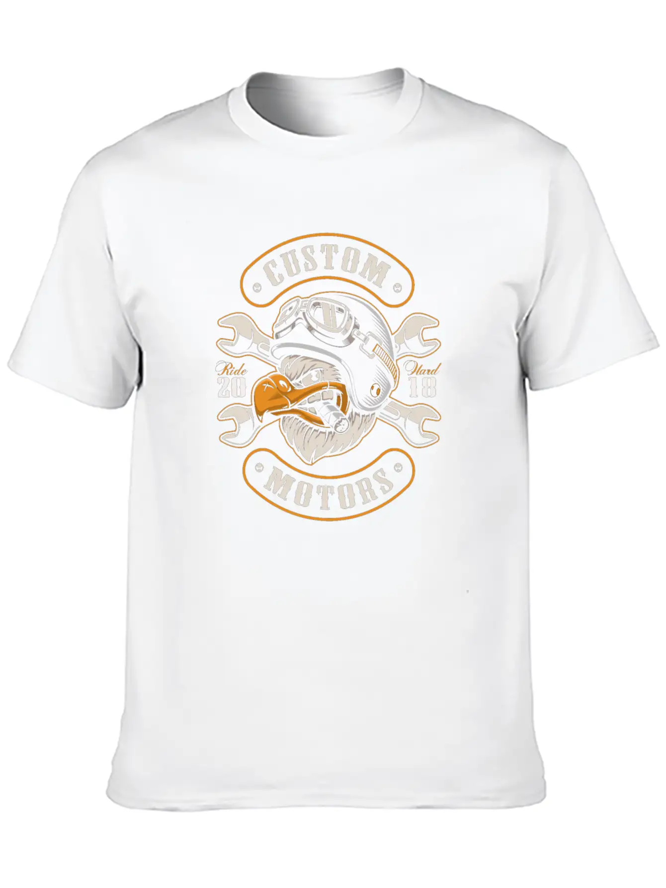Eagle Biker Basic Graphic T-Shirt – Daily Comfort In Soft Cotton