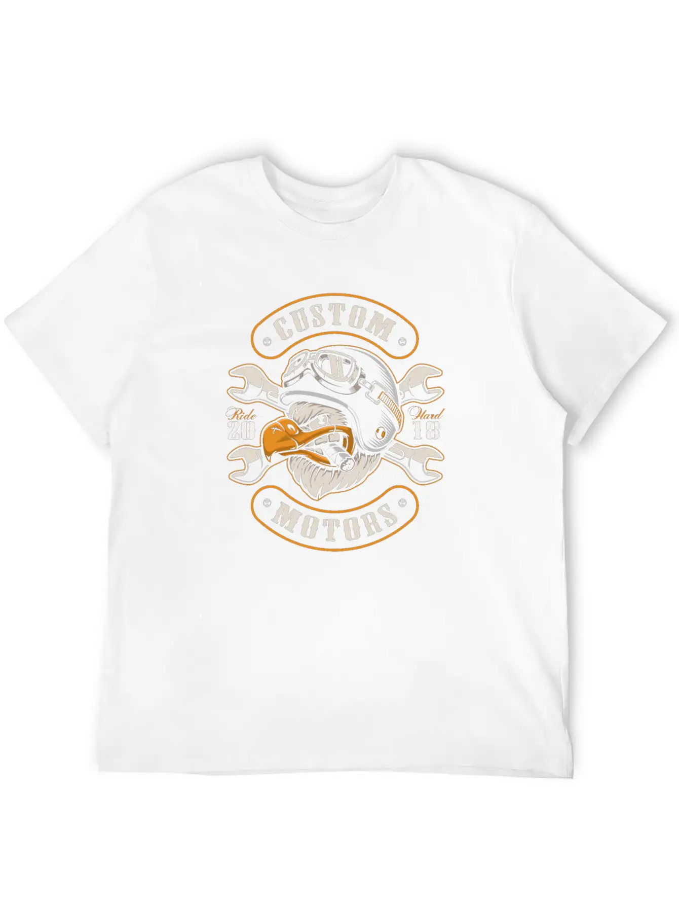 Eagle Biker Basic Graphic T-Shirt – Daily Comfort In Soft Cotton
