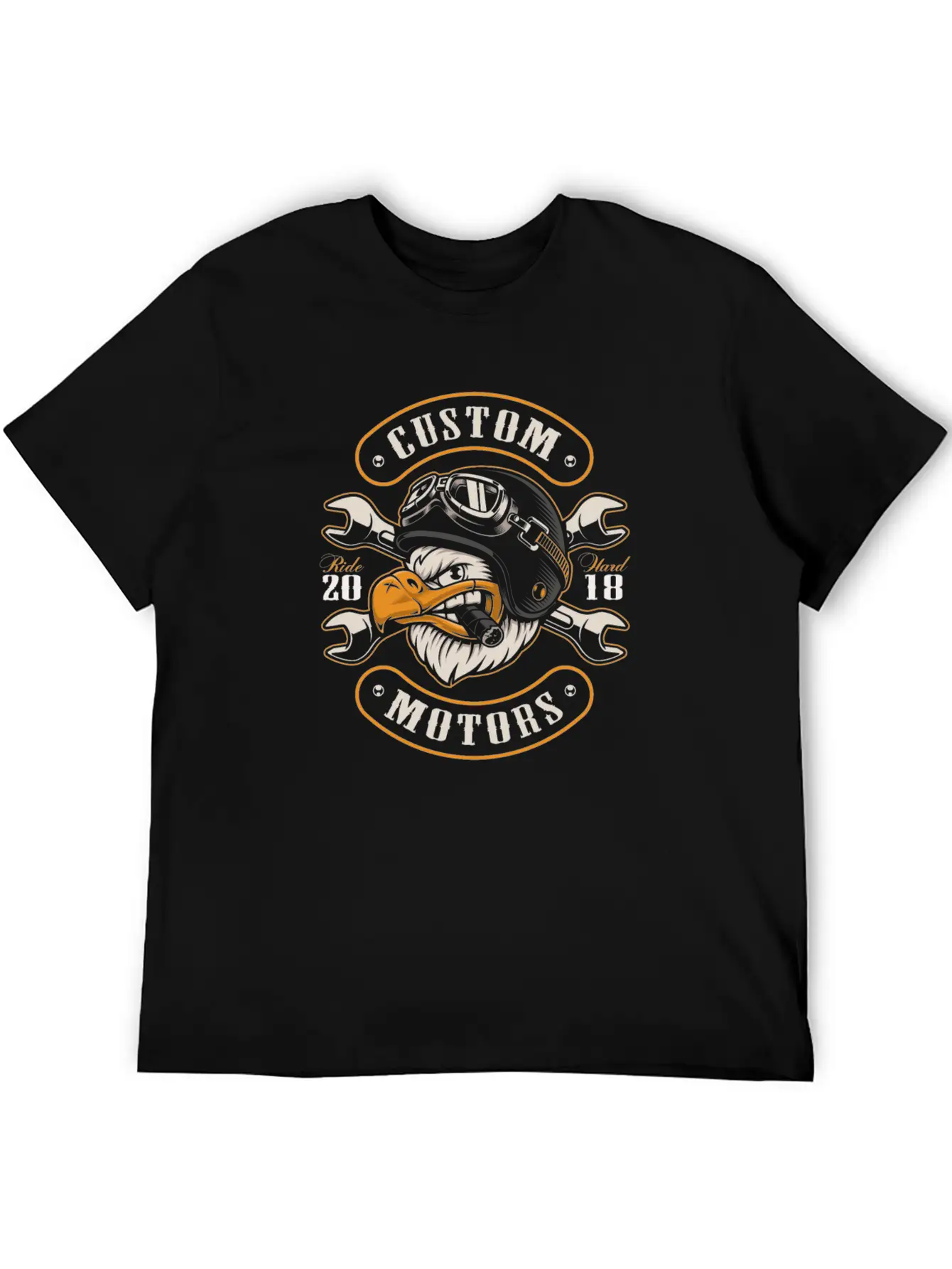 Eagle Biker Basic Graphic T-Shirt – Daily Comfort In Soft Cotton