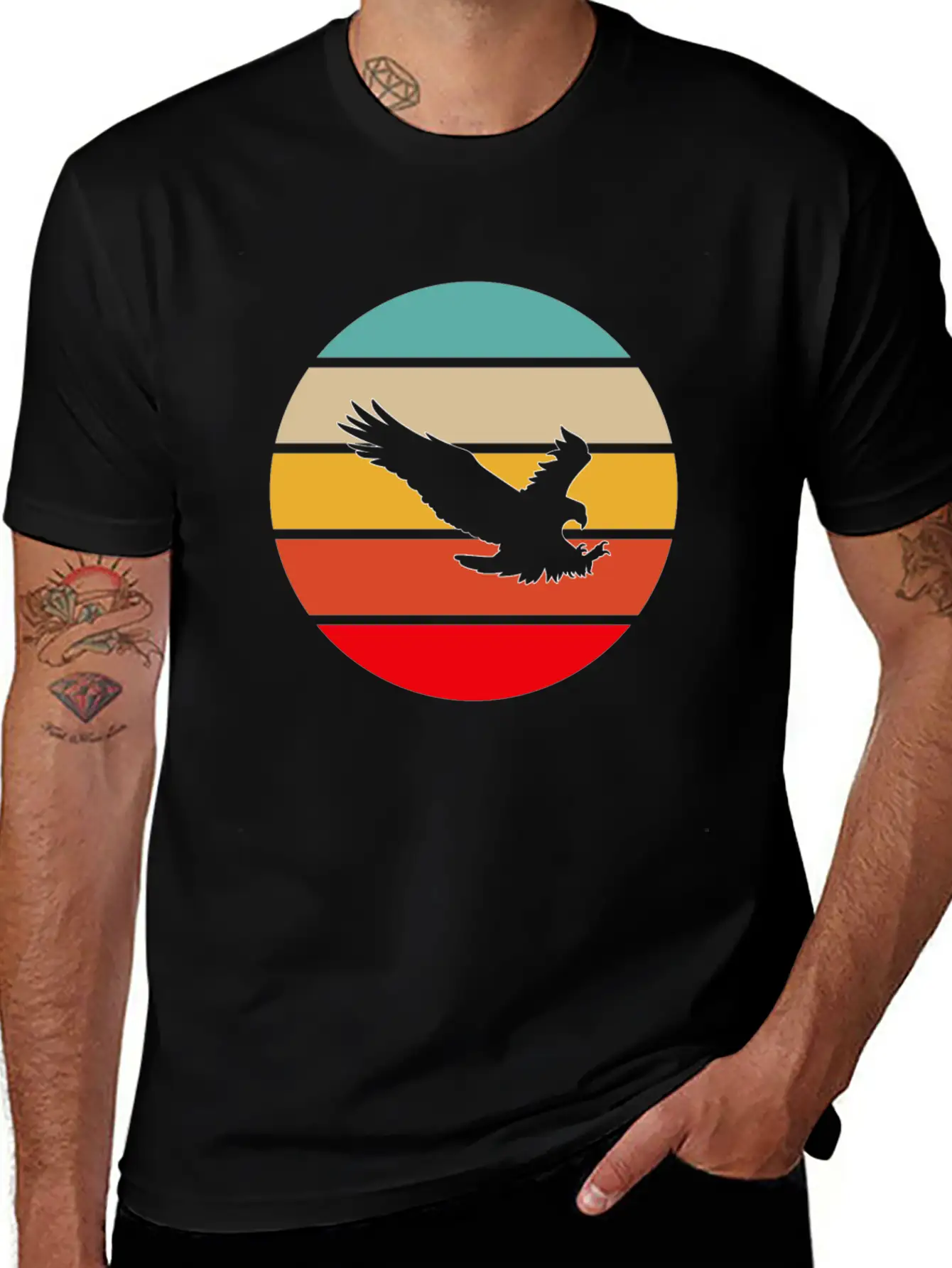 Eagle Retro Timeless Short Sleeve Tee – Comfy And Minimalist Design