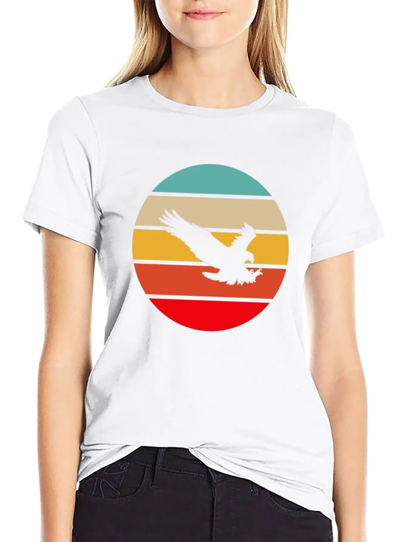 Eagle Retro Timeless Short Sleeve Tee – Comfy And Minimalist Design