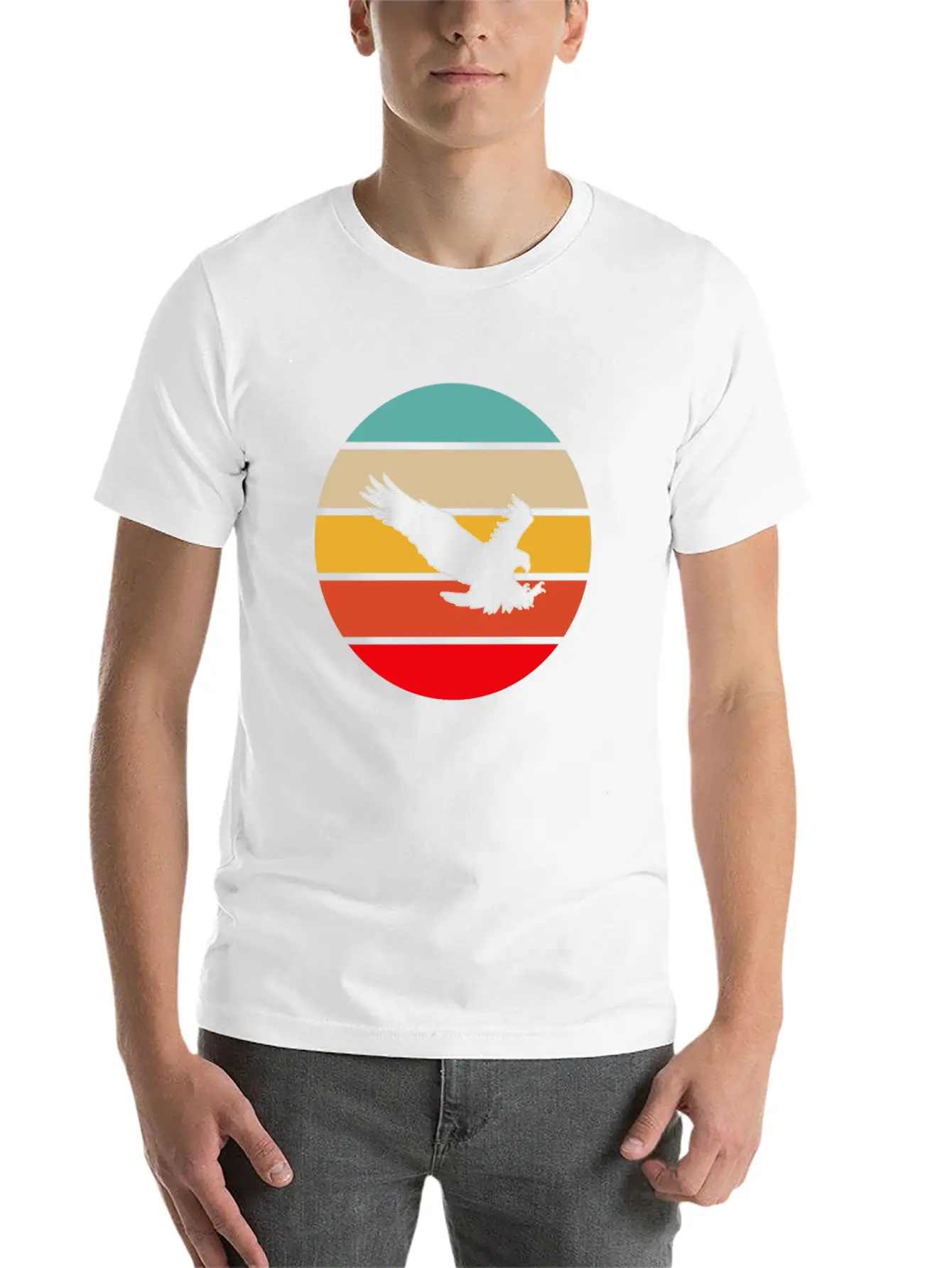 Eagle Retro Timeless Short Sleeve Tee – Comfy And Minimalist Design