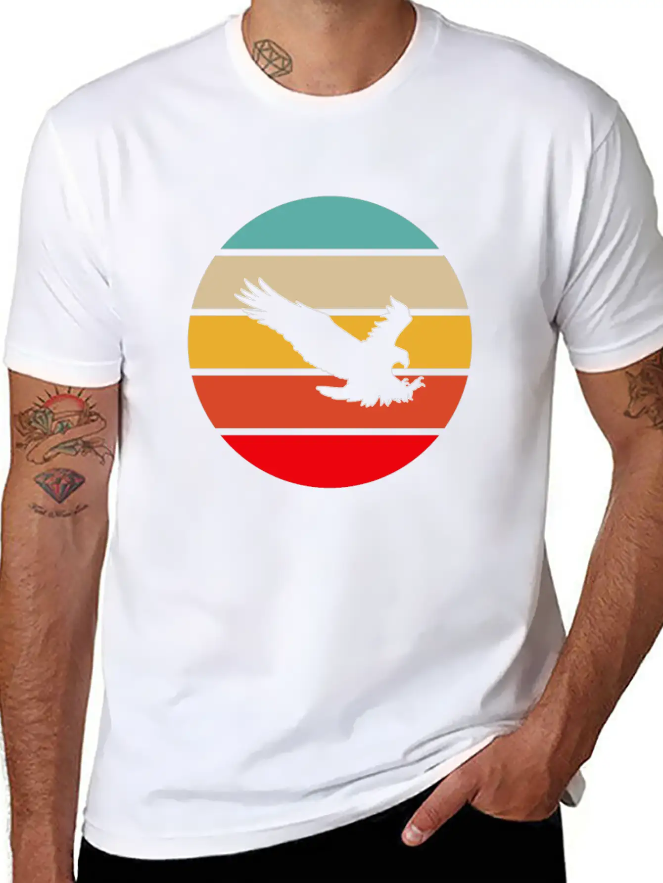Eagle Retro Timeless Short Sleeve Tee – Comfy And Minimalist Design