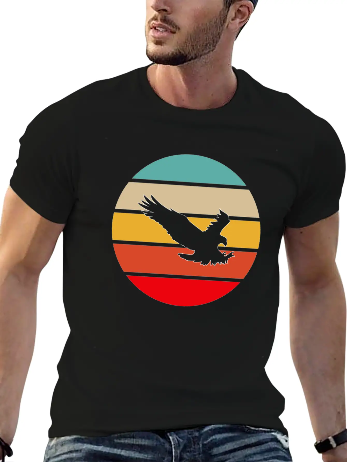 Eagle Retro Timeless Short Sleeve Tee – Comfy And Minimalist Design
