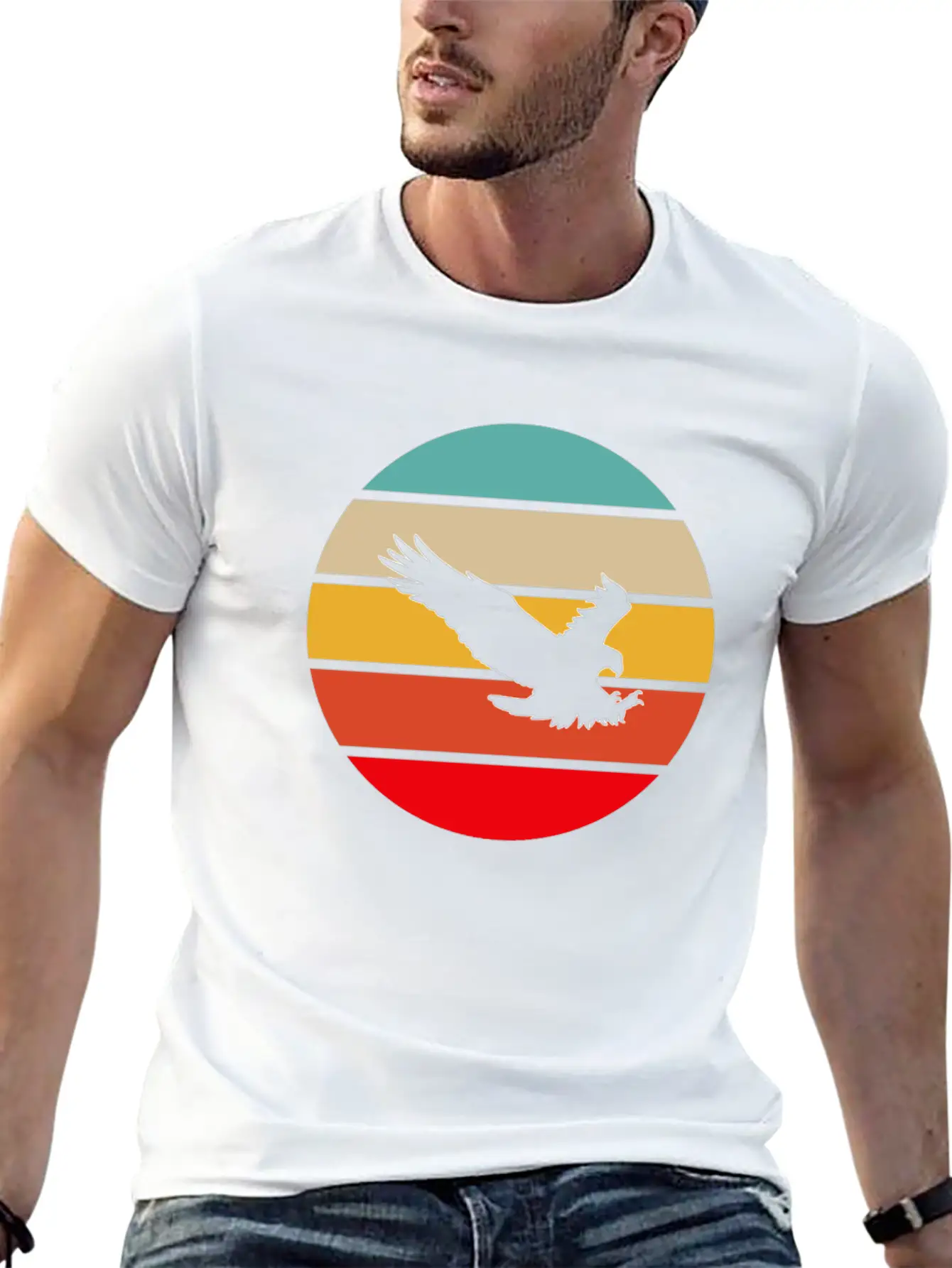 Eagle Retro Timeless Short Sleeve Tee – Comfy And Minimalist Design