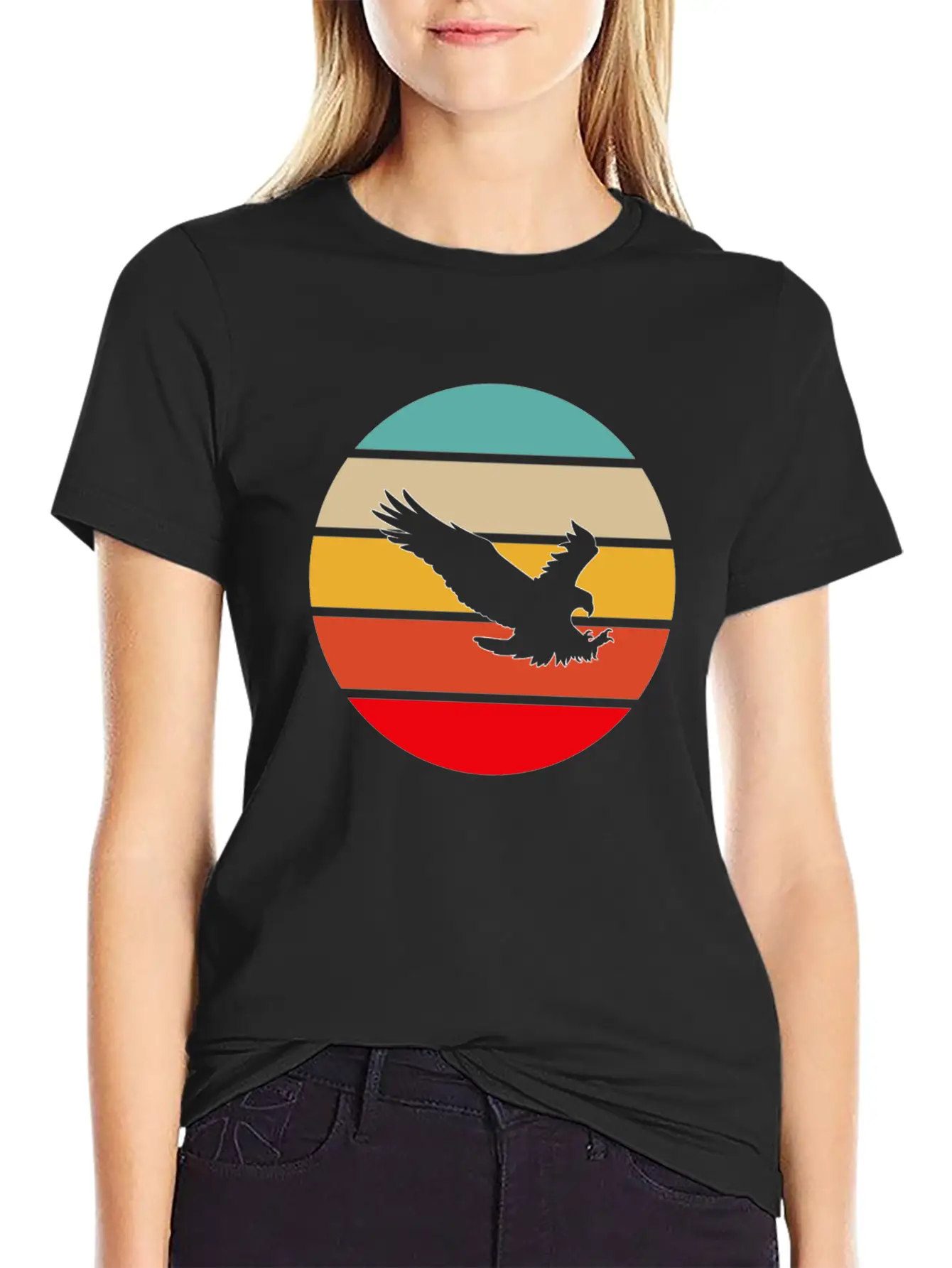 Eagle Retro Timeless Short Sleeve Tee – Comfy And Minimalist Design