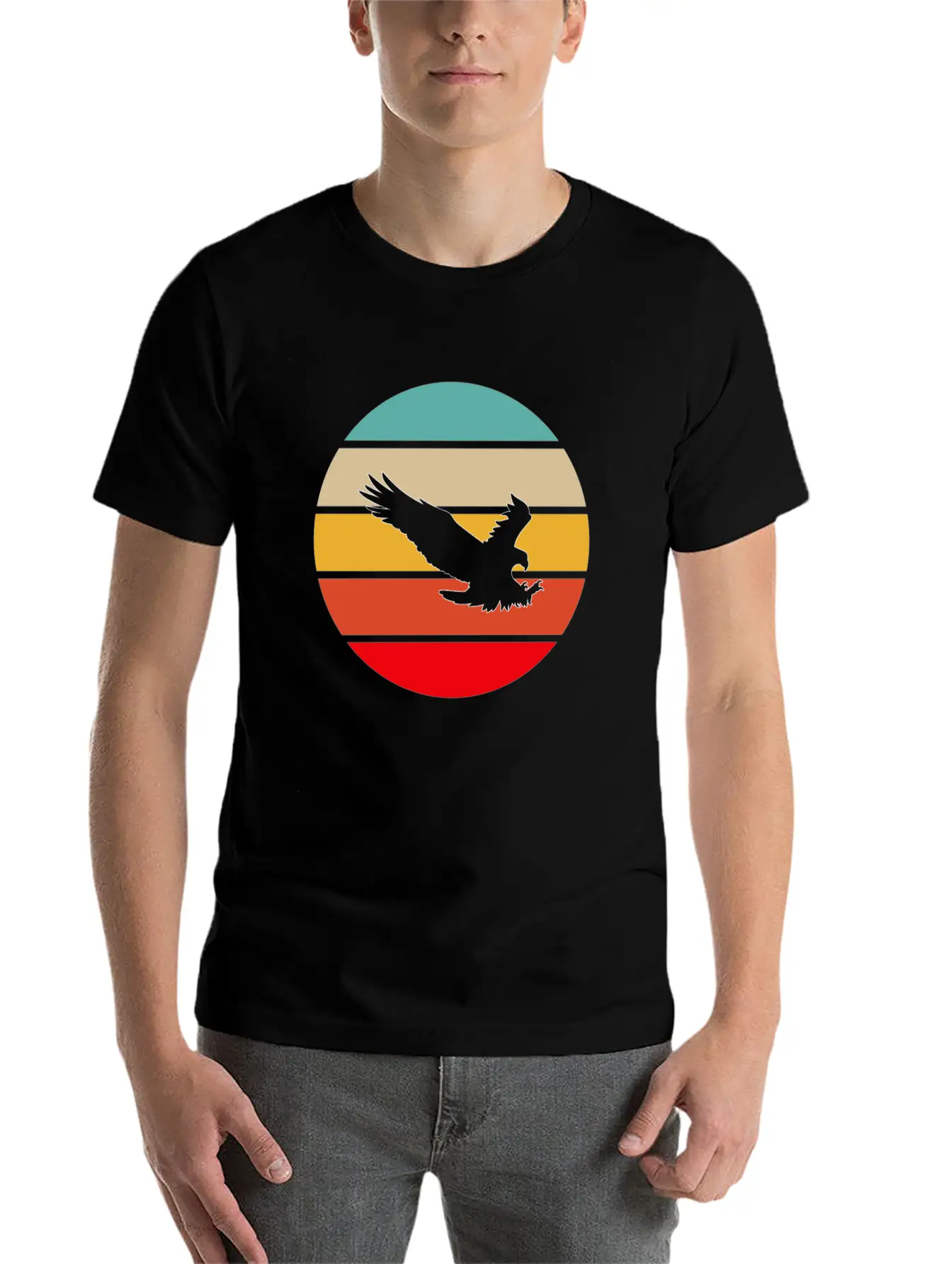 Eagle Retro Timeless Short Sleeve Tee – Comfy And Minimalist Design