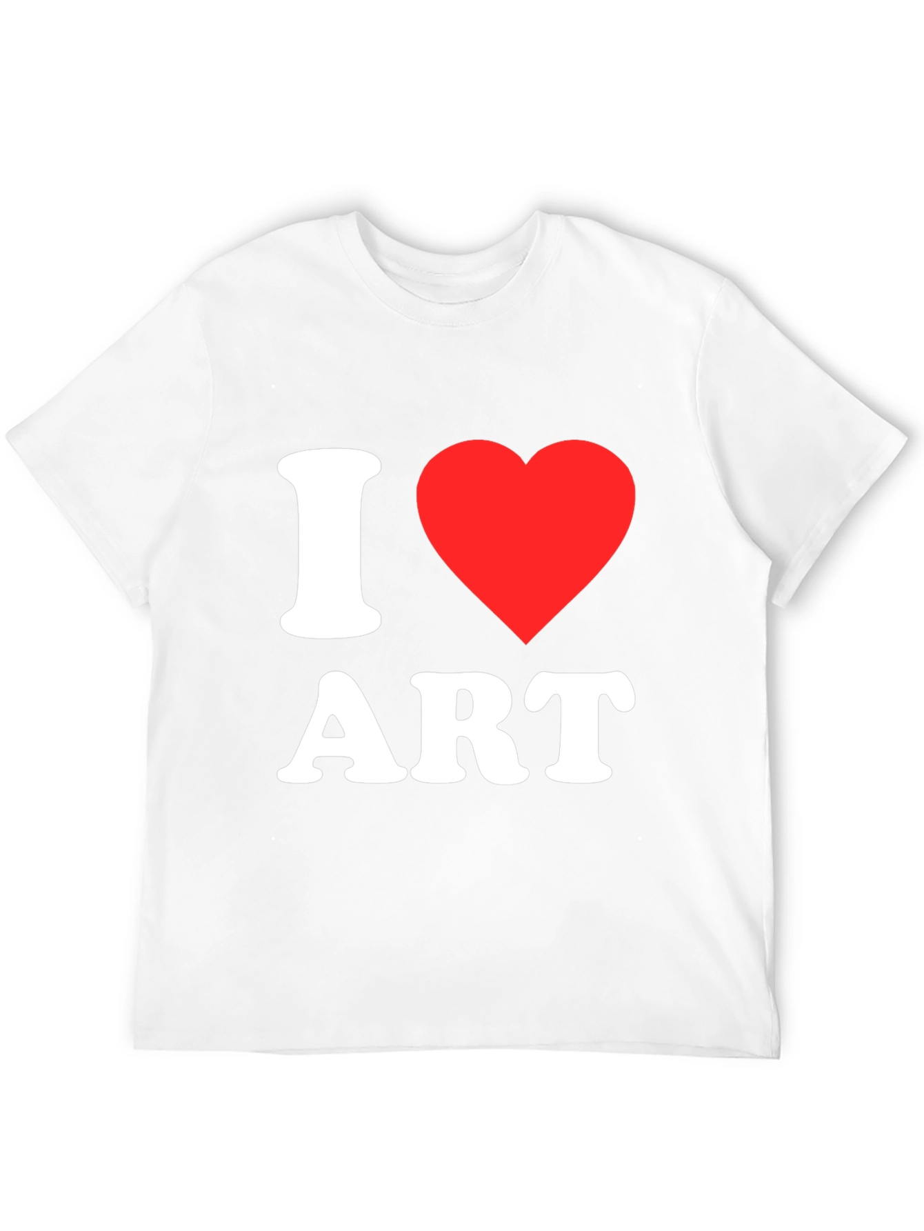 I Love Art T-Shirt - Black Cotton Tee