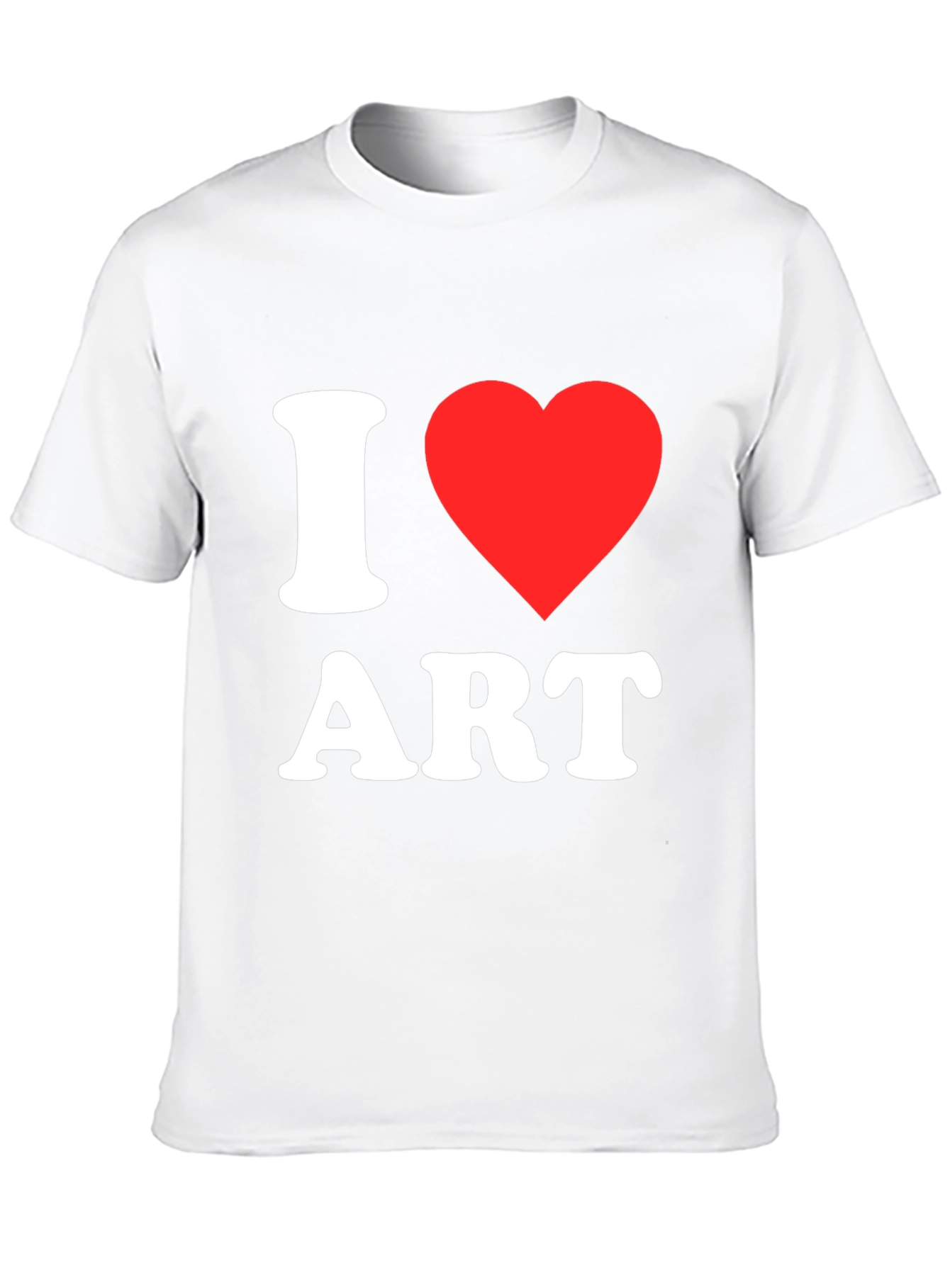 I Love Art T-Shirt - Black Cotton Tee