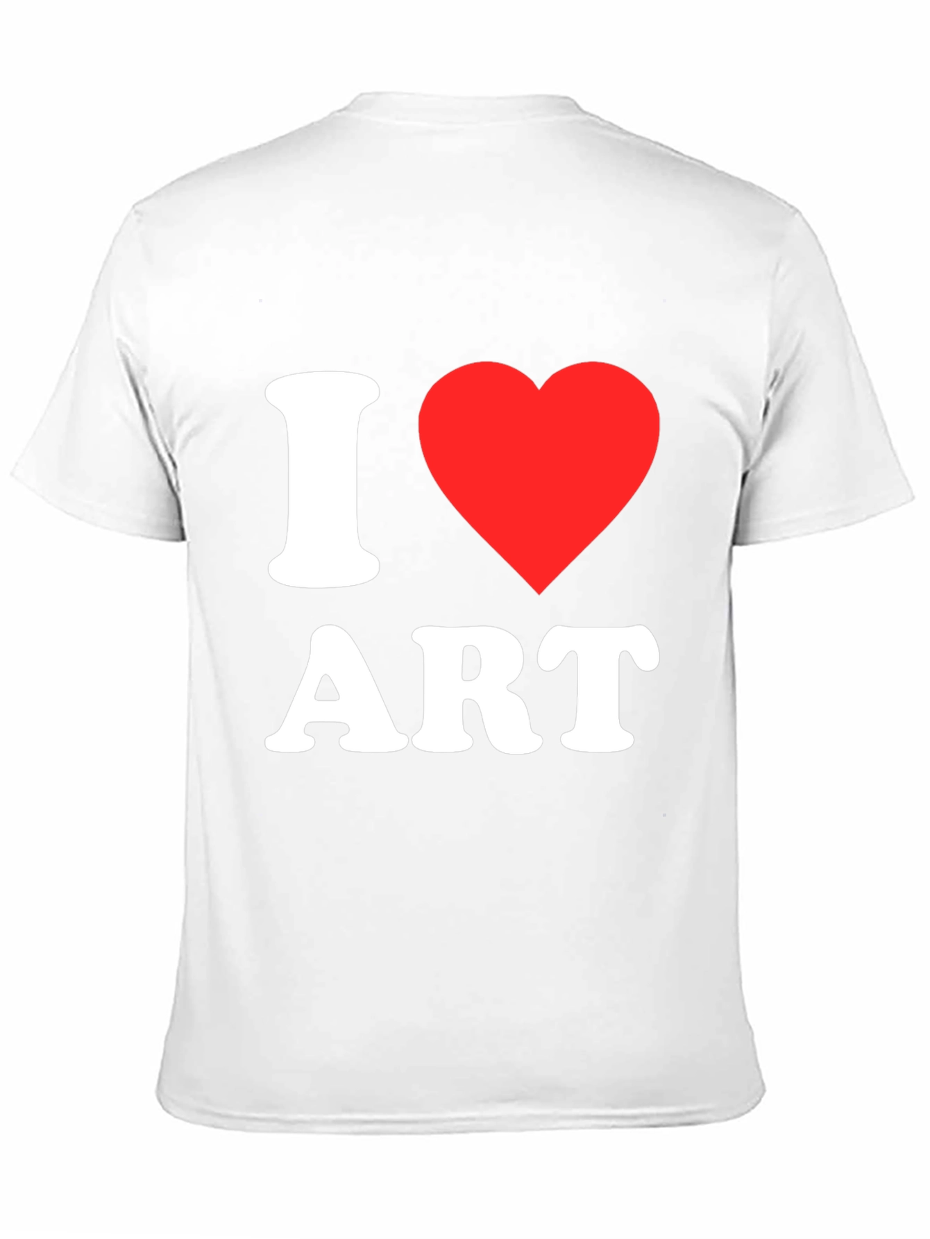 I Love Art T-Shirt - Black Cotton Tee