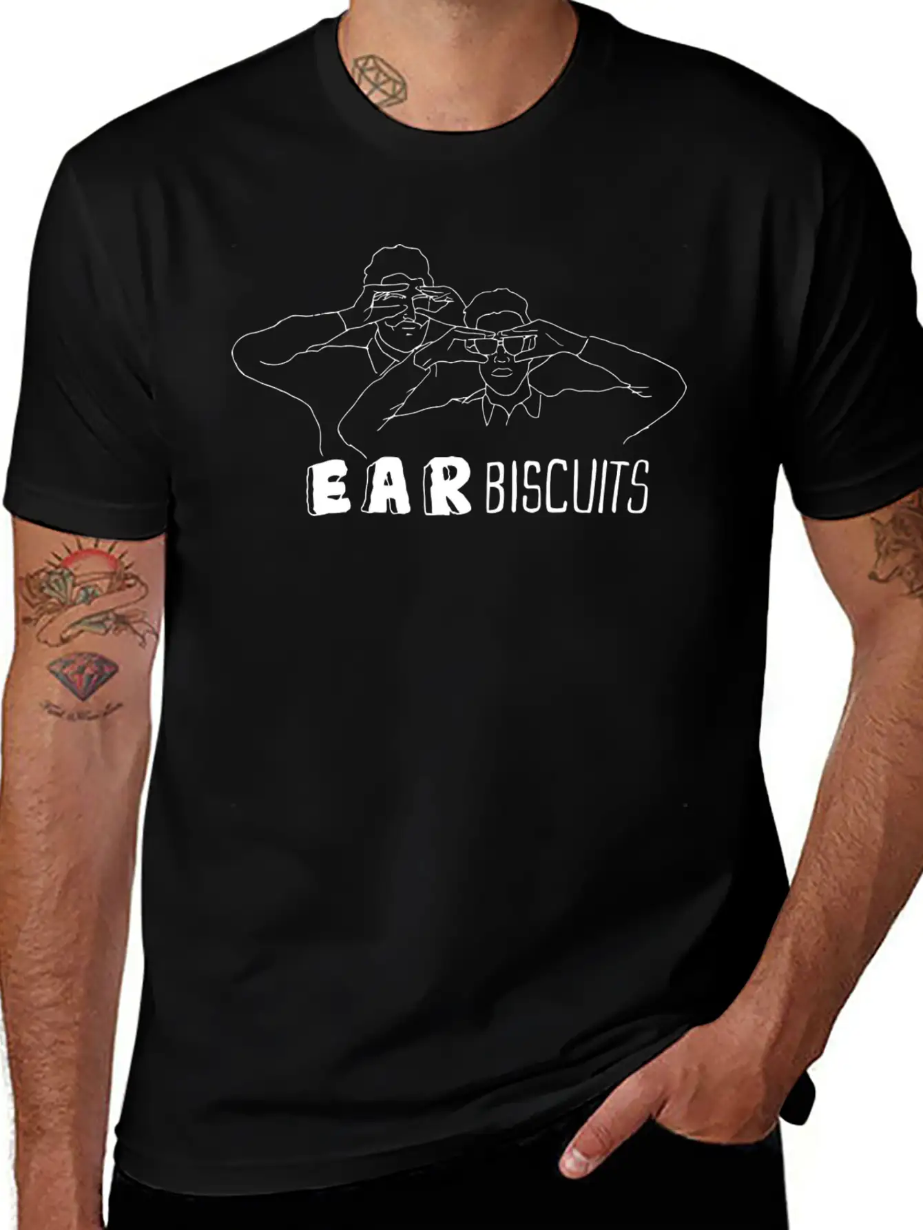 Ear Biscuits Gift Tee Unisex Short Sleeve Soft Cotton T-Shirt – Casual Everyday Wear