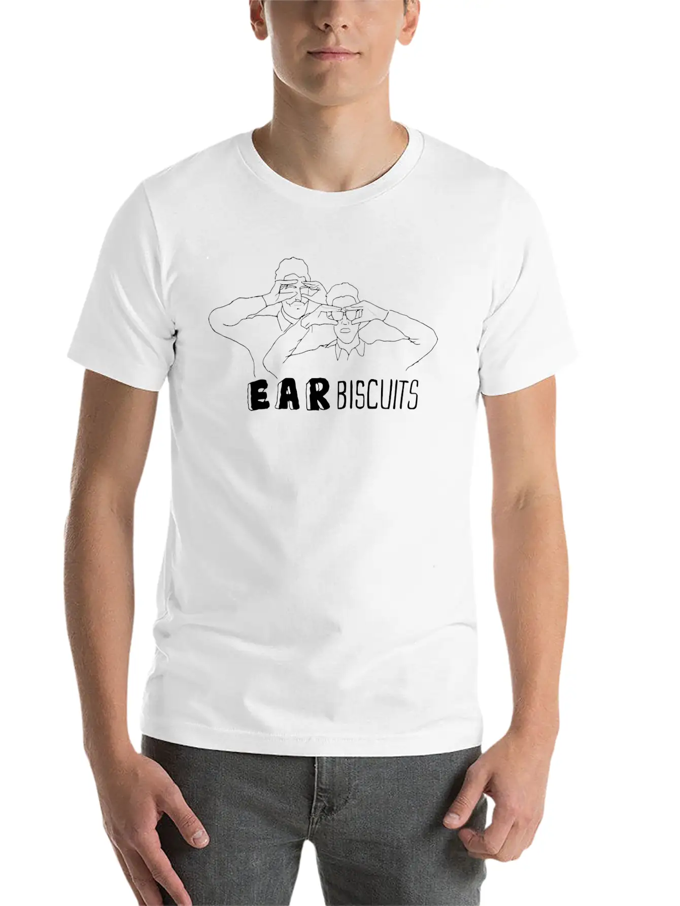 Ear Biscuits Gift Tee Unisex Short Sleeve Soft Cotton T-Shirt – Casual Everyday Wear