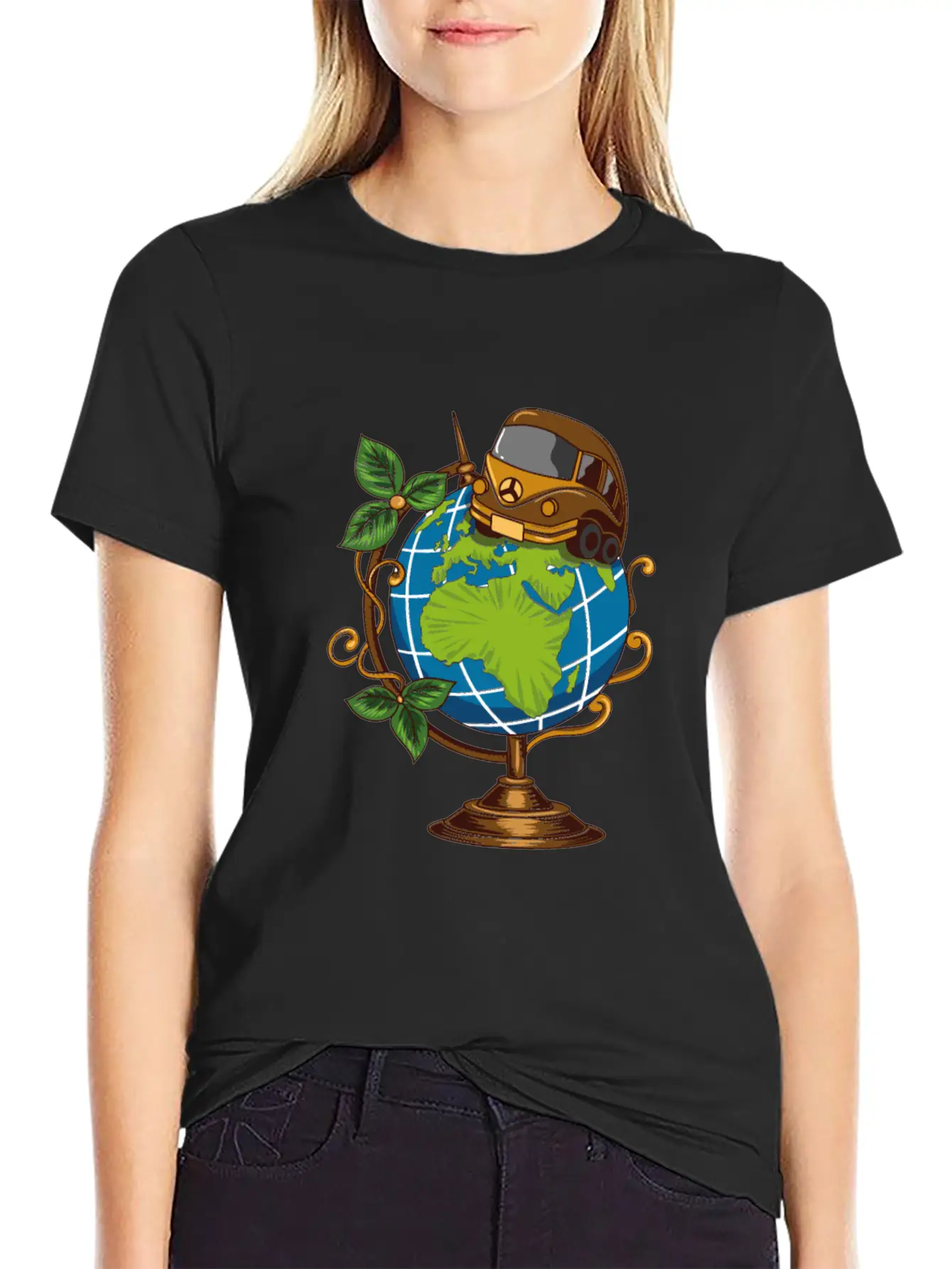 Earth Adventure Bus Stylish Everyday T-Shirt – Unisex Basic Cotton Tee