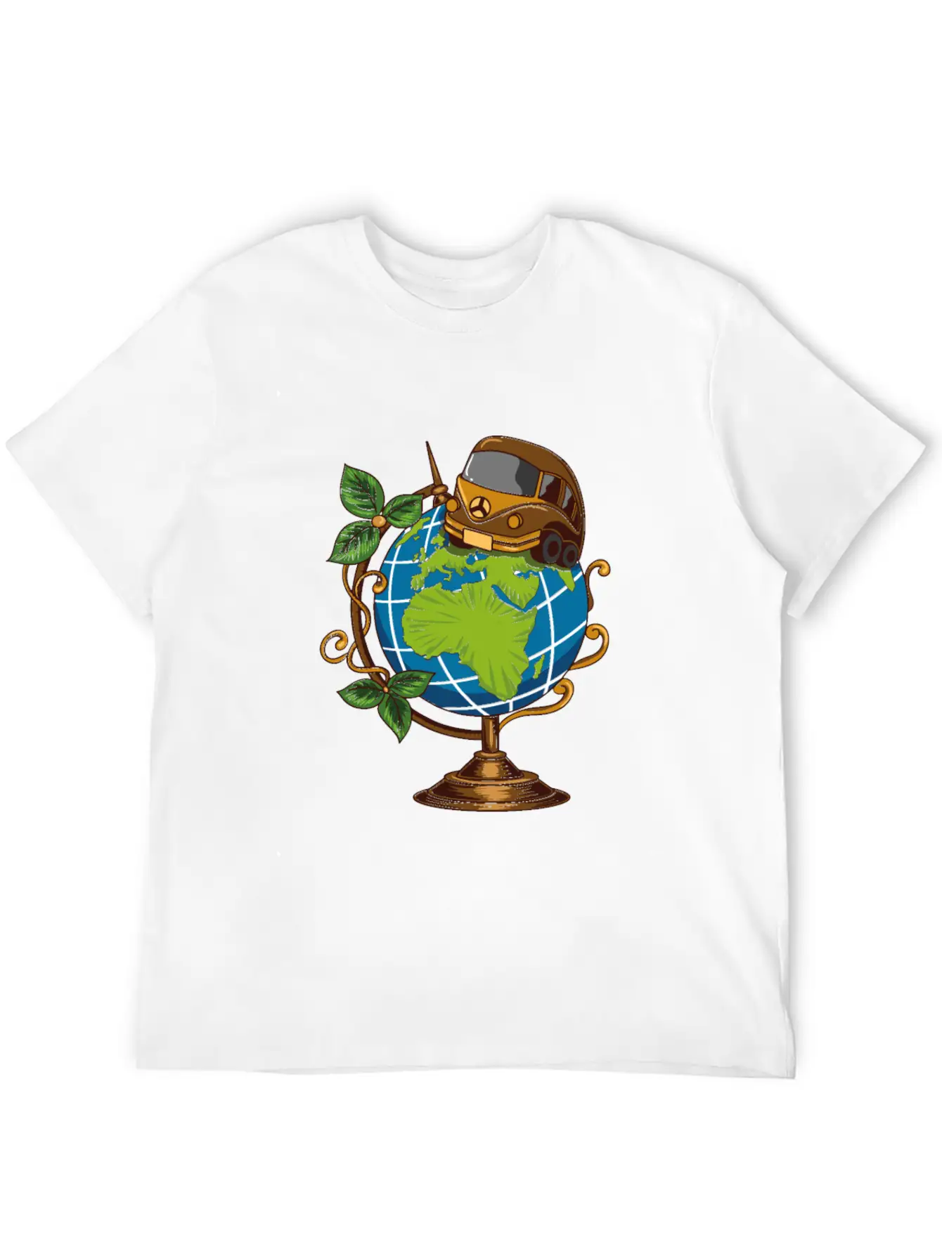 Earth Adventure Bus Stylish Everyday T-Shirt – Unisex Basic Cotton Tee