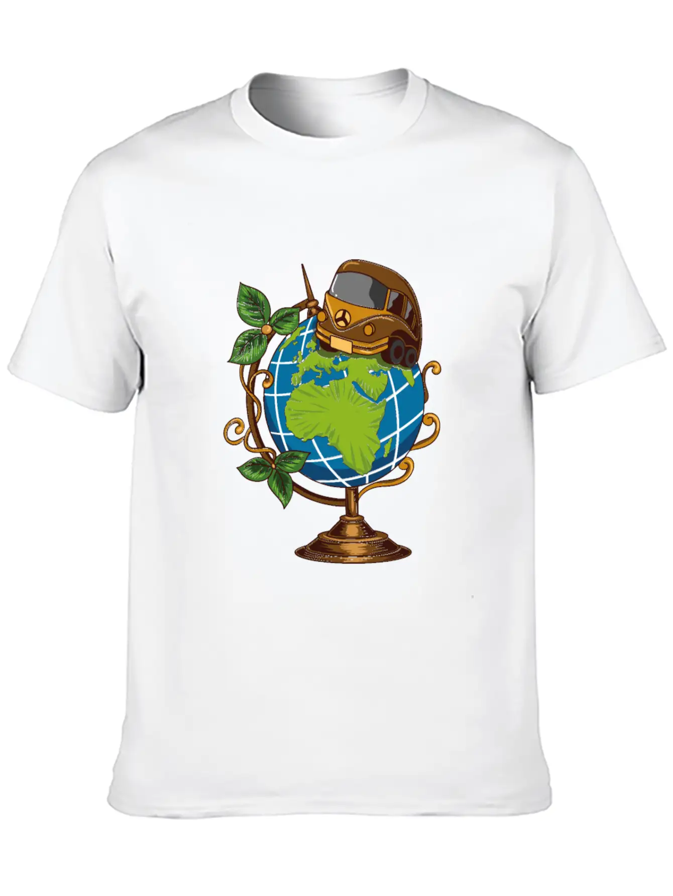 Earth Adventure Bus Stylish Everyday T-Shirt – Unisex Basic Cotton Tee