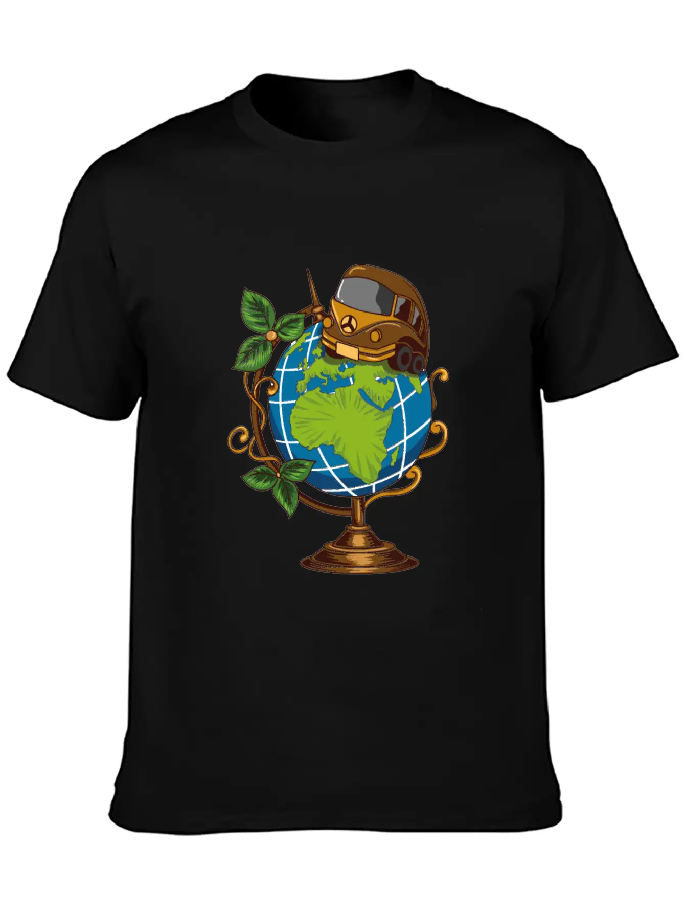 Earth Adventure Bus Stylish Everyday T-Shirt – Unisex Basic Cotton Tee