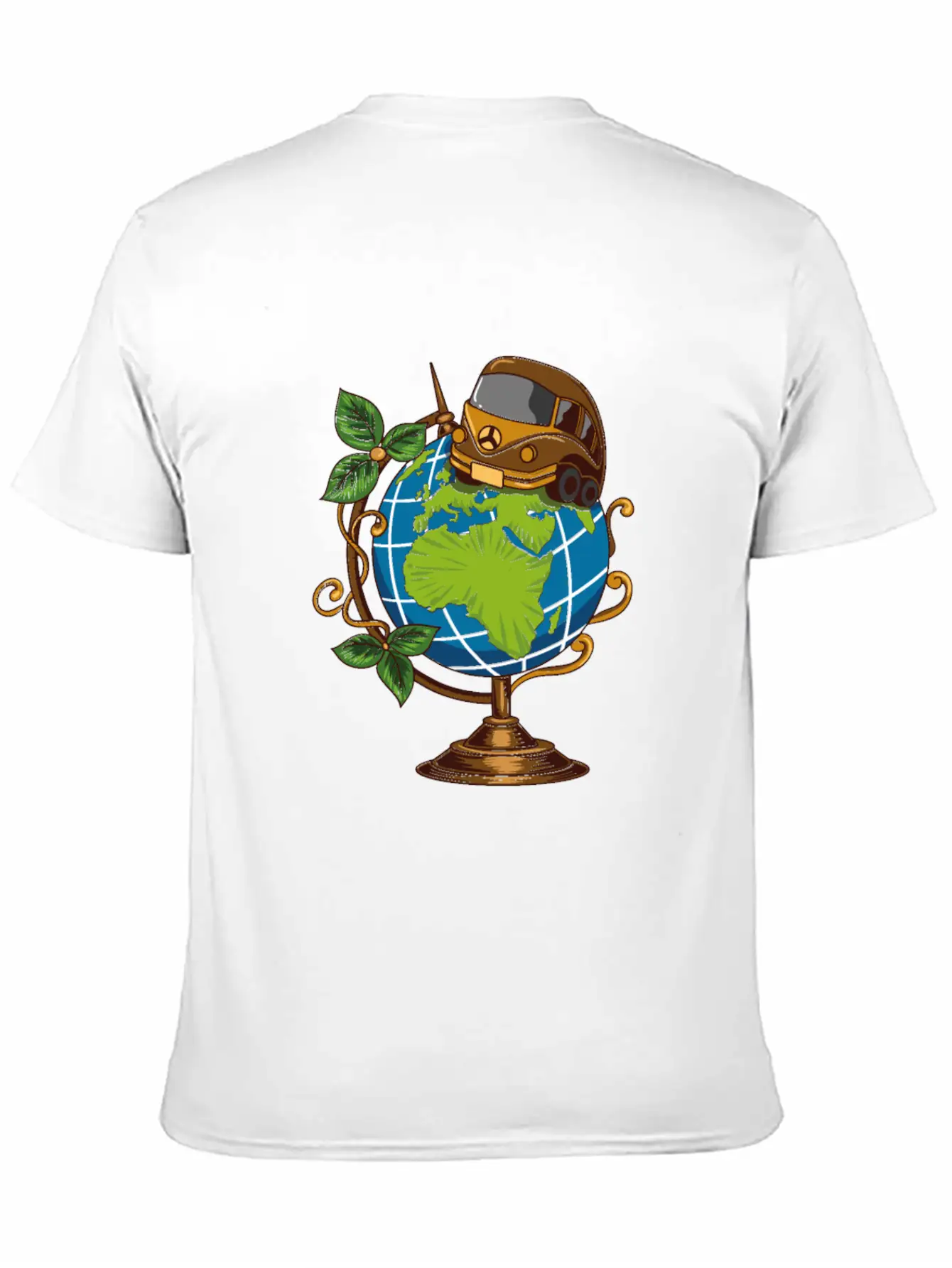 Earth Adventure Bus Stylish Everyday T-Shirt – Unisex Basic Cotton Tee
