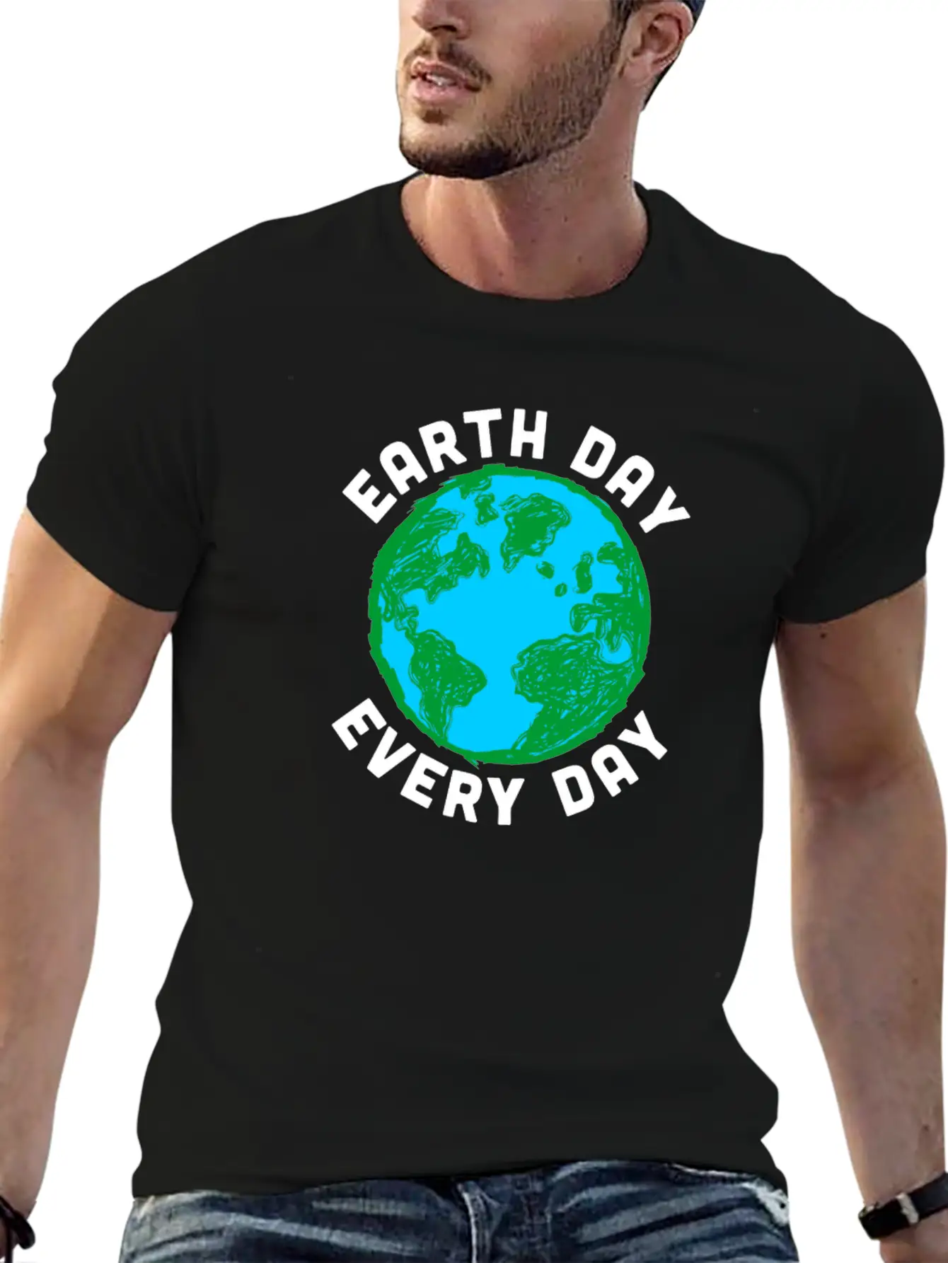 Earth Day Every Day Environment Sustainability Unisex Short Sleeve Soft Cotton T-Shirt – Casual Everyday Wear