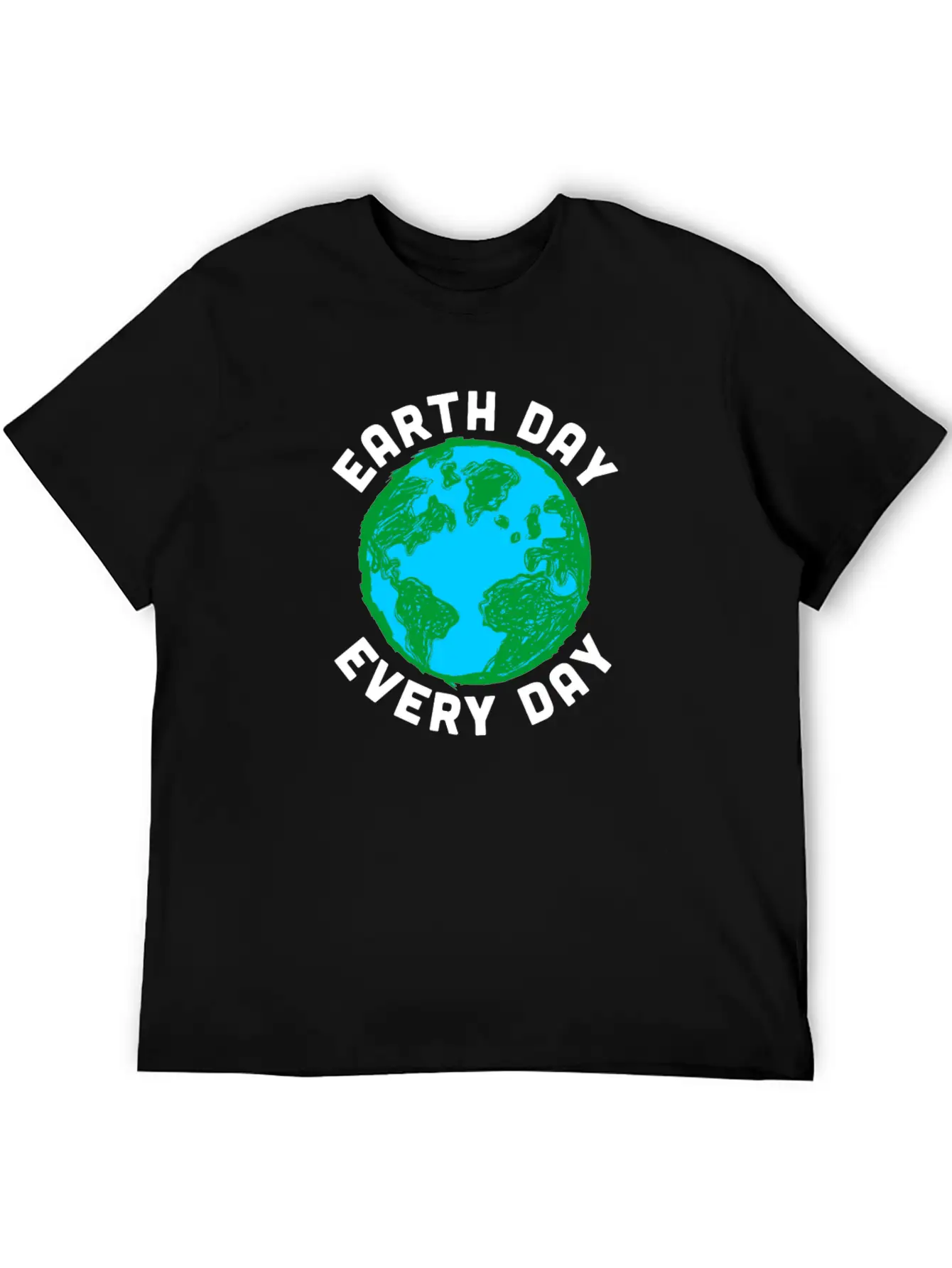 Earth Day Every Day Environment Sustainability Unisex Short Sleeve Soft Cotton T-Shirt – Casual Everyday Wear