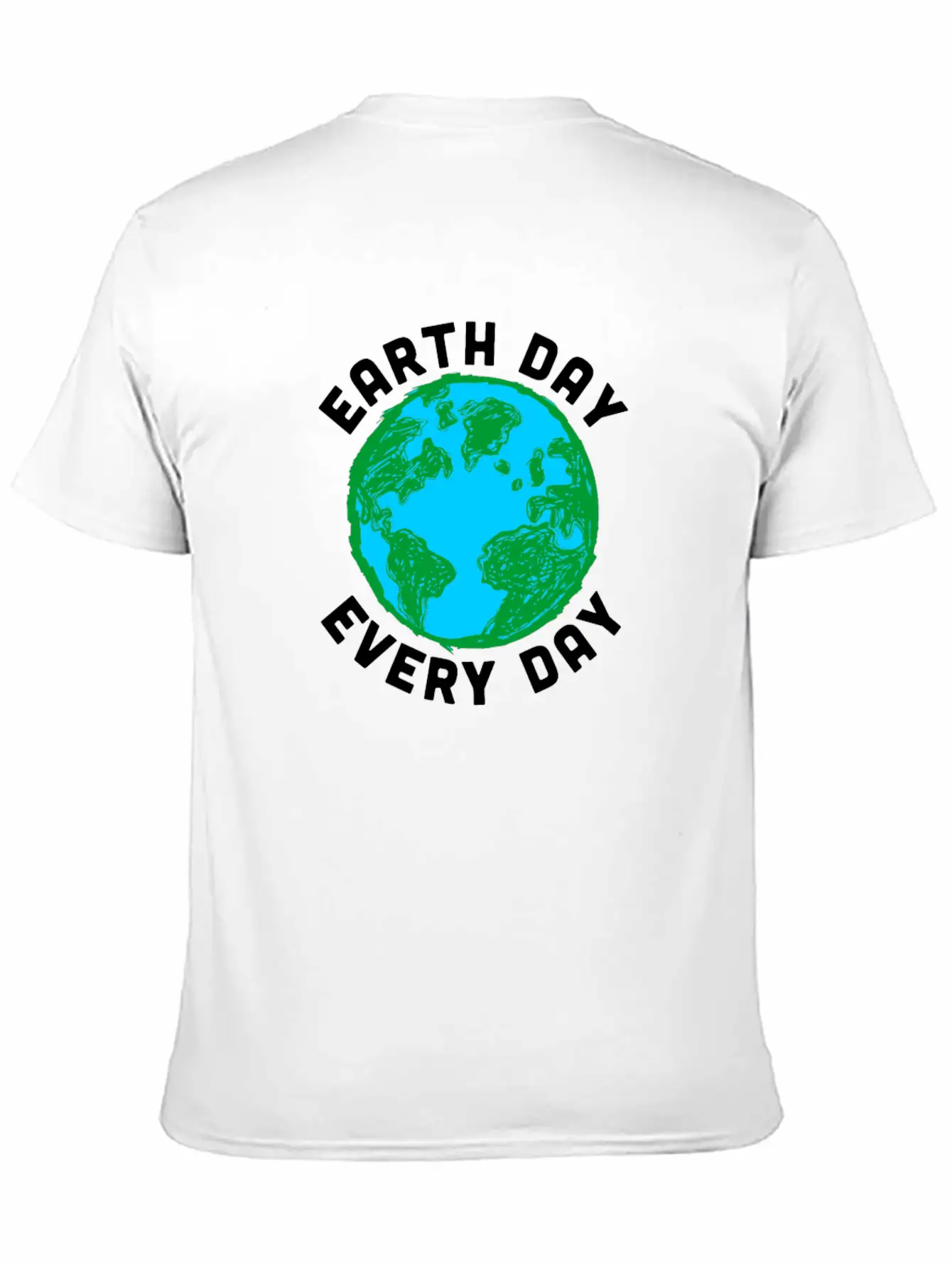 Earth Day Every Day Environment Sustainability Unisex Short Sleeve Soft Cotton T-Shirt – Casual Everyday Wear