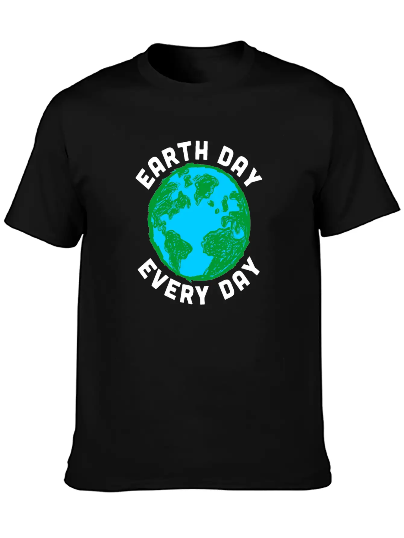 Earth Day Every Day Environment Sustainability Unisex Short Sleeve Soft Cotton T-Shirt – Casual Everyday Wear