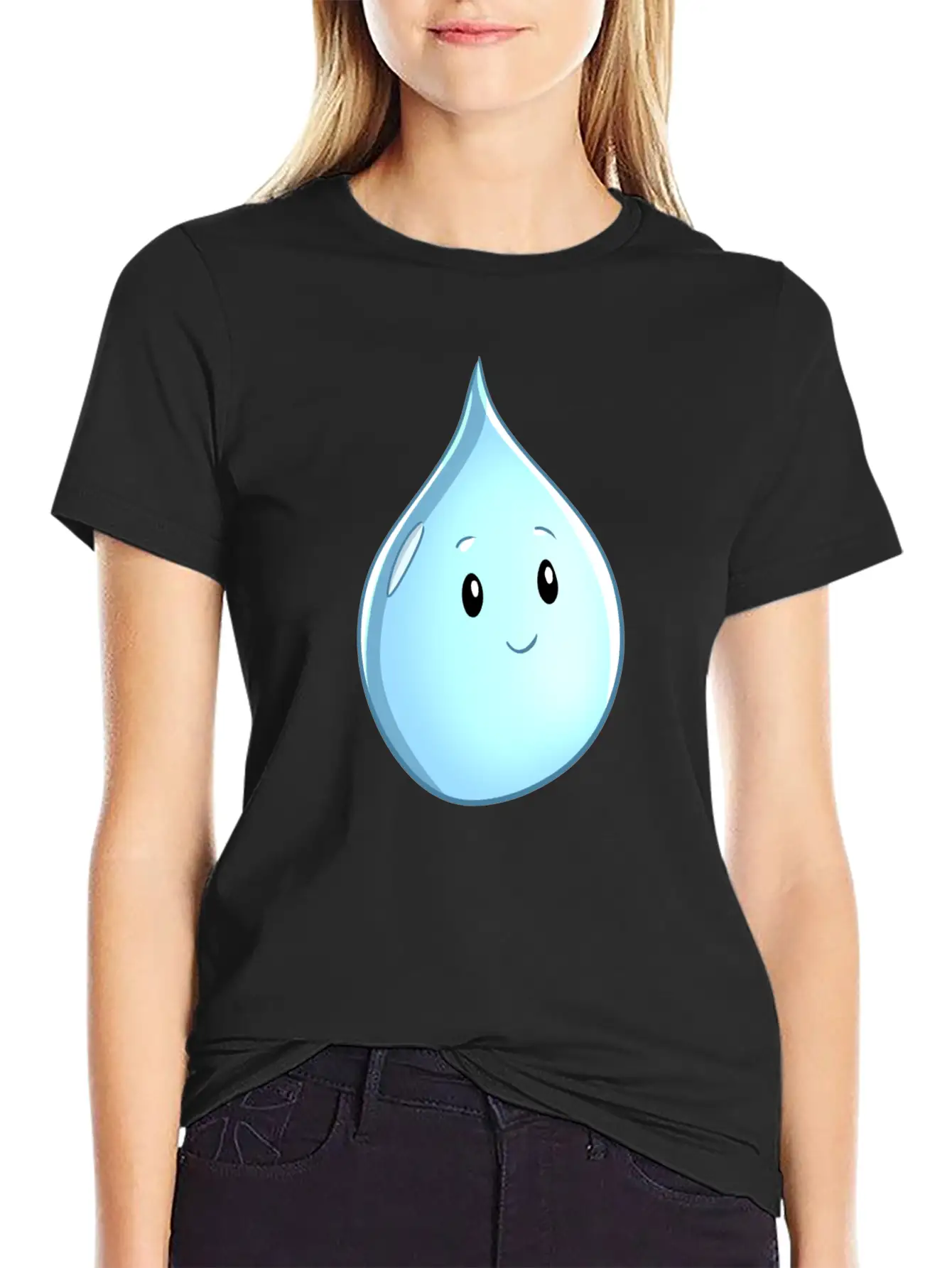 Earth Day Rain Drop Comfortable Minimalist Graphic Tee – Summer Style Essential