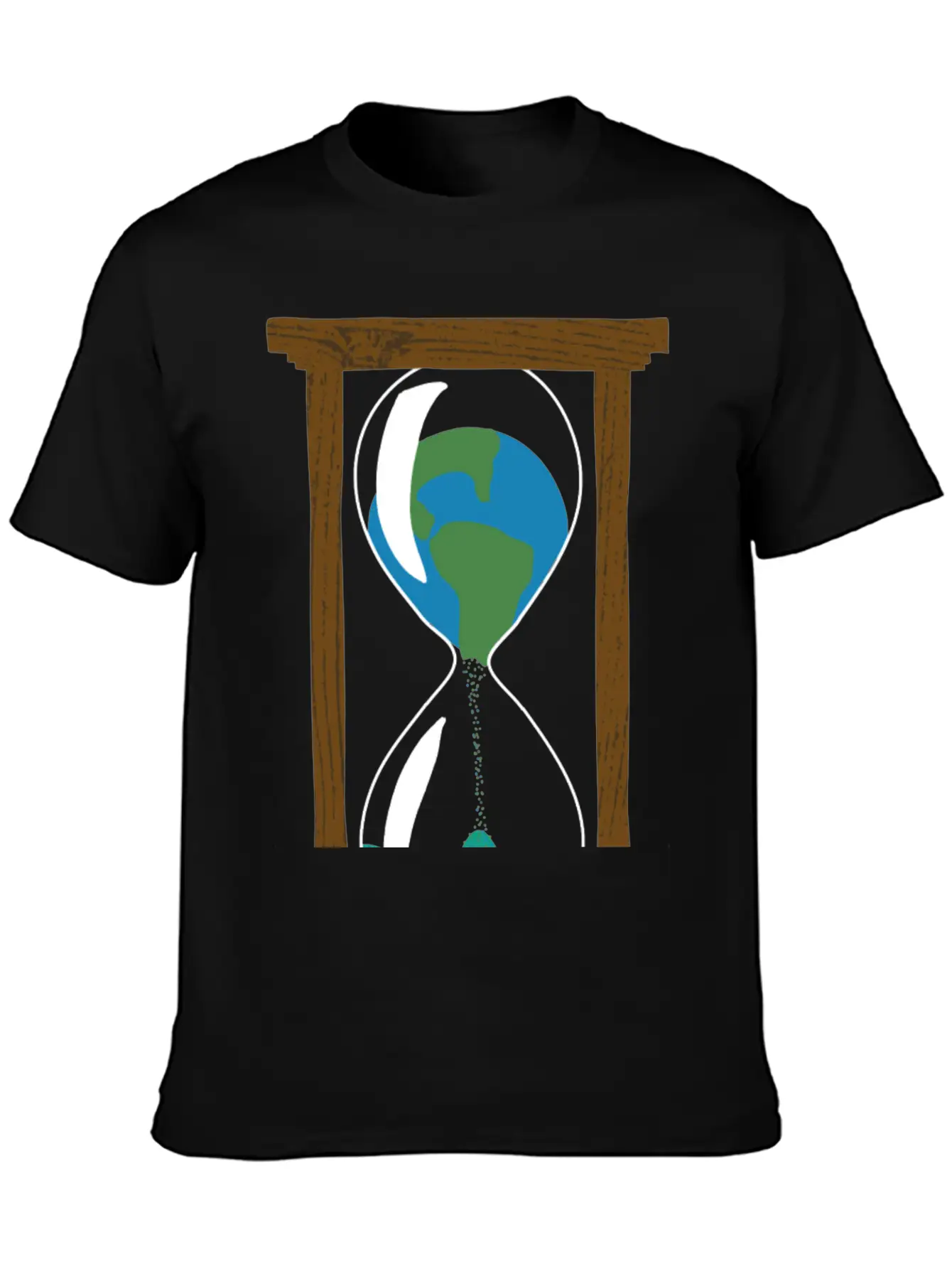 Earth In An Hourglass Timeless Short Sleeve Tee – Comfy And Minimalist Design