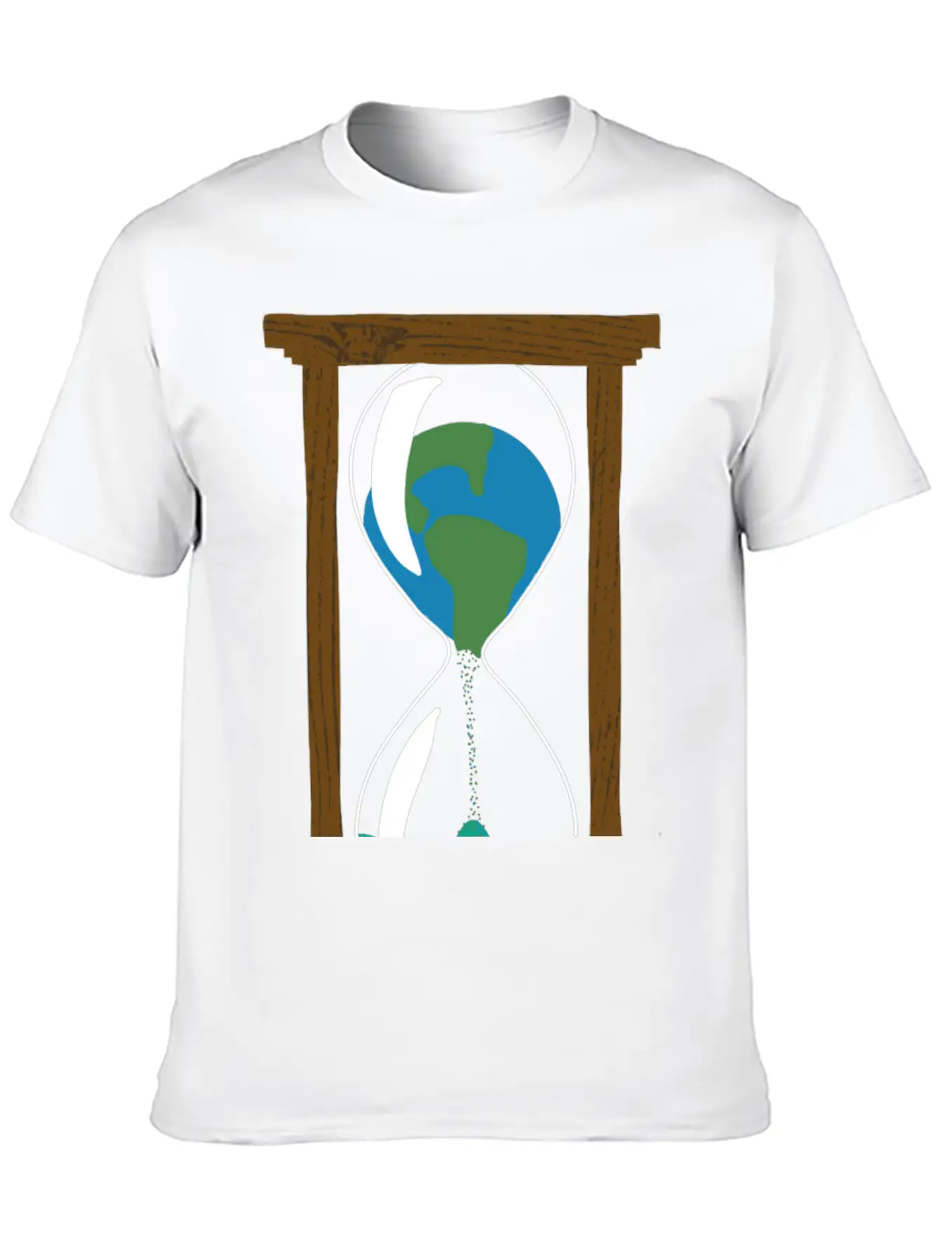 Earth In An Hourglass Timeless Short Sleeve Tee – Comfy And Minimalist Design
