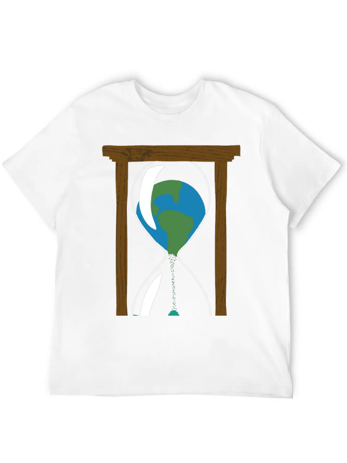 Earth In An Hourglass Timeless Short Sleeve Tee – Comfy And Minimalist Design