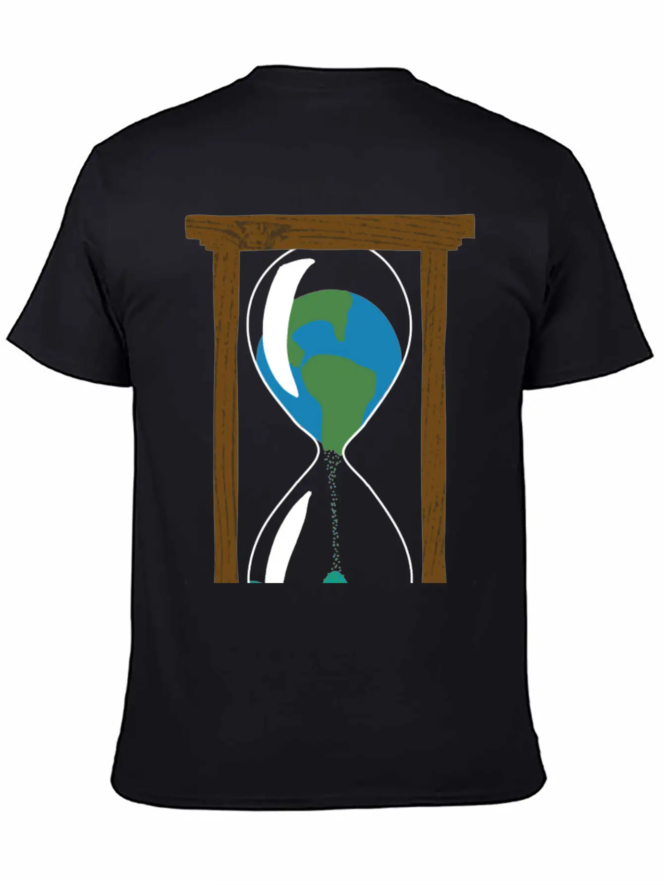 Earth In An Hourglass Timeless Short Sleeve Tee – Comfy And Minimalist Design