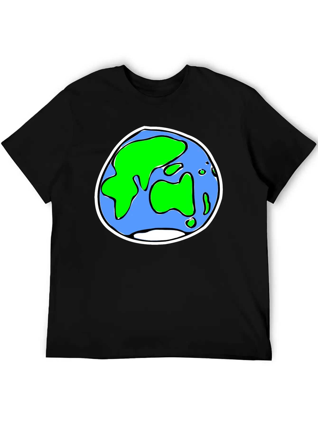 Earth Quick Sketch Timeless Short Sleeve Tee – Comfy And Minimalist Design