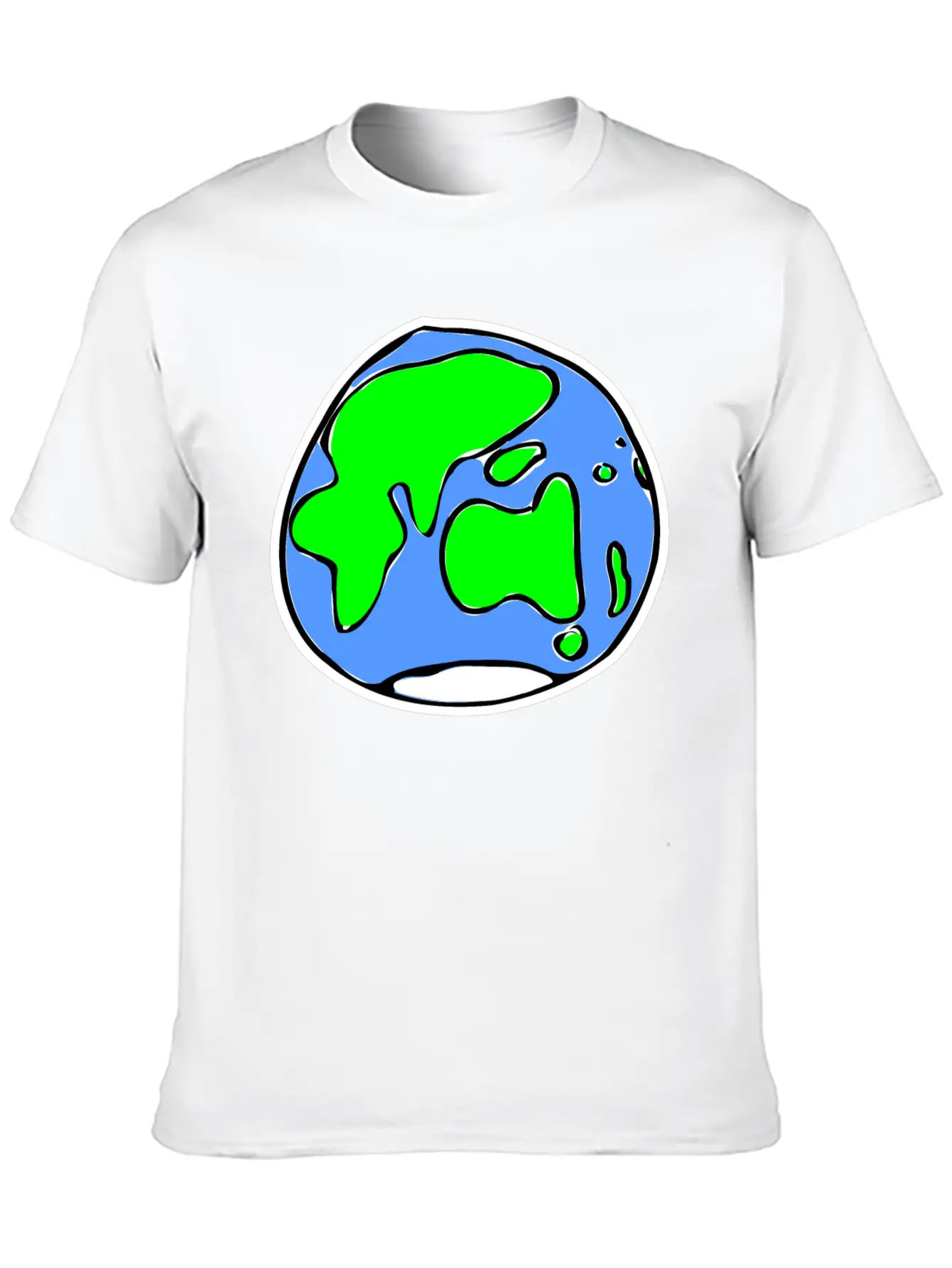 Earth Quick Sketch Timeless Short Sleeve Tee – Comfy And Minimalist Design