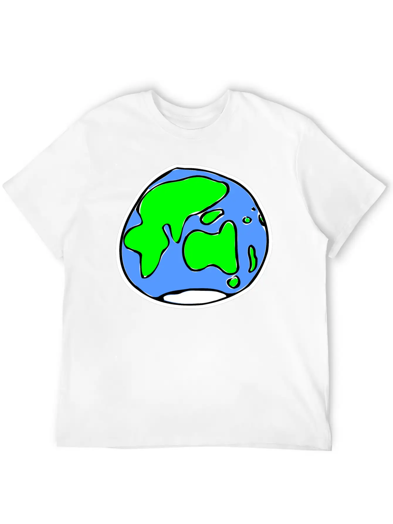 Earth Quick Sketch Timeless Short Sleeve Tee – Comfy And Minimalist Design