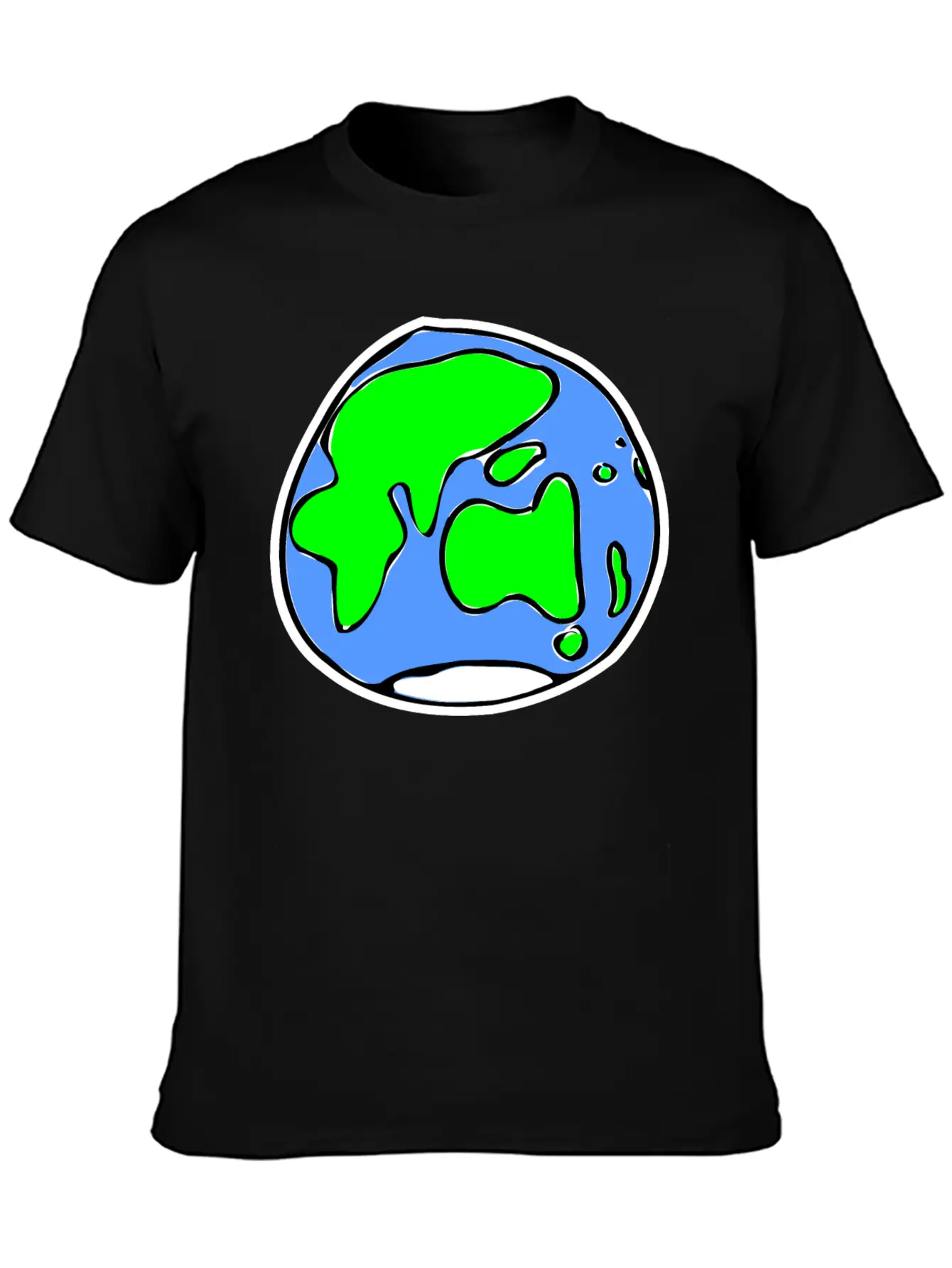 Earth Quick Sketch Timeless Short Sleeve Tee – Comfy And Minimalist Design
