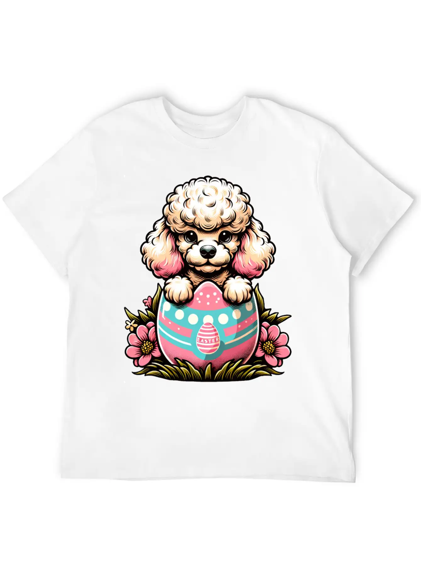 Easter Egg Easter Dog Poodle Hatches From The Egg Unisex Casual T-Shirt – Clean Design For Daily Comfort