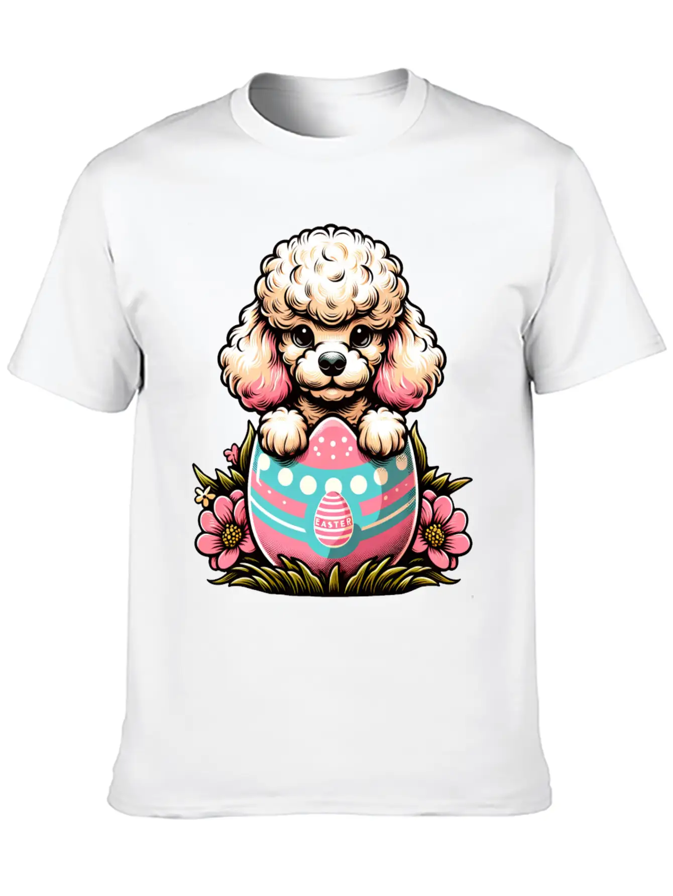 Easter Egg Easter Dog Poodle Hatches From The Egg Unisex Casual T-Shirt – Clean Design For Daily Comfort