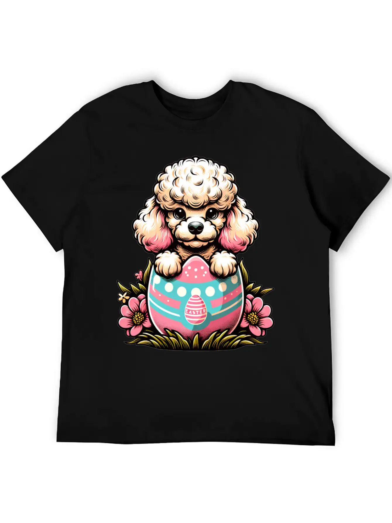 Easter Egg Easter Dog Poodle Hatches From The Egg Unisex Casual T-Shirt – Clean Design For Daily Comfort