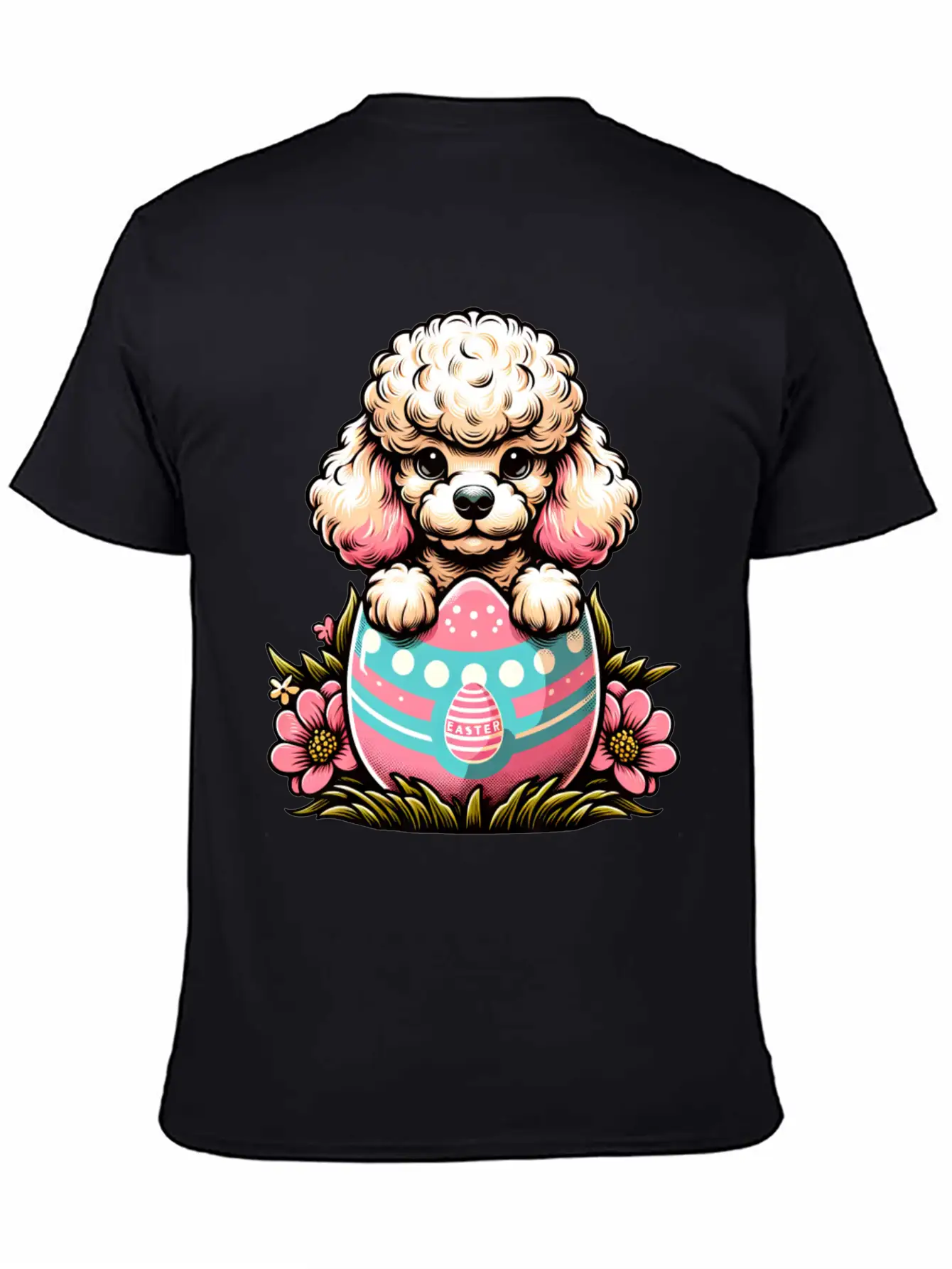 Easter Egg Easter Dog Poodle Hatches From The Egg Unisex Casual T-Shirt – Clean Design For Daily Comfort