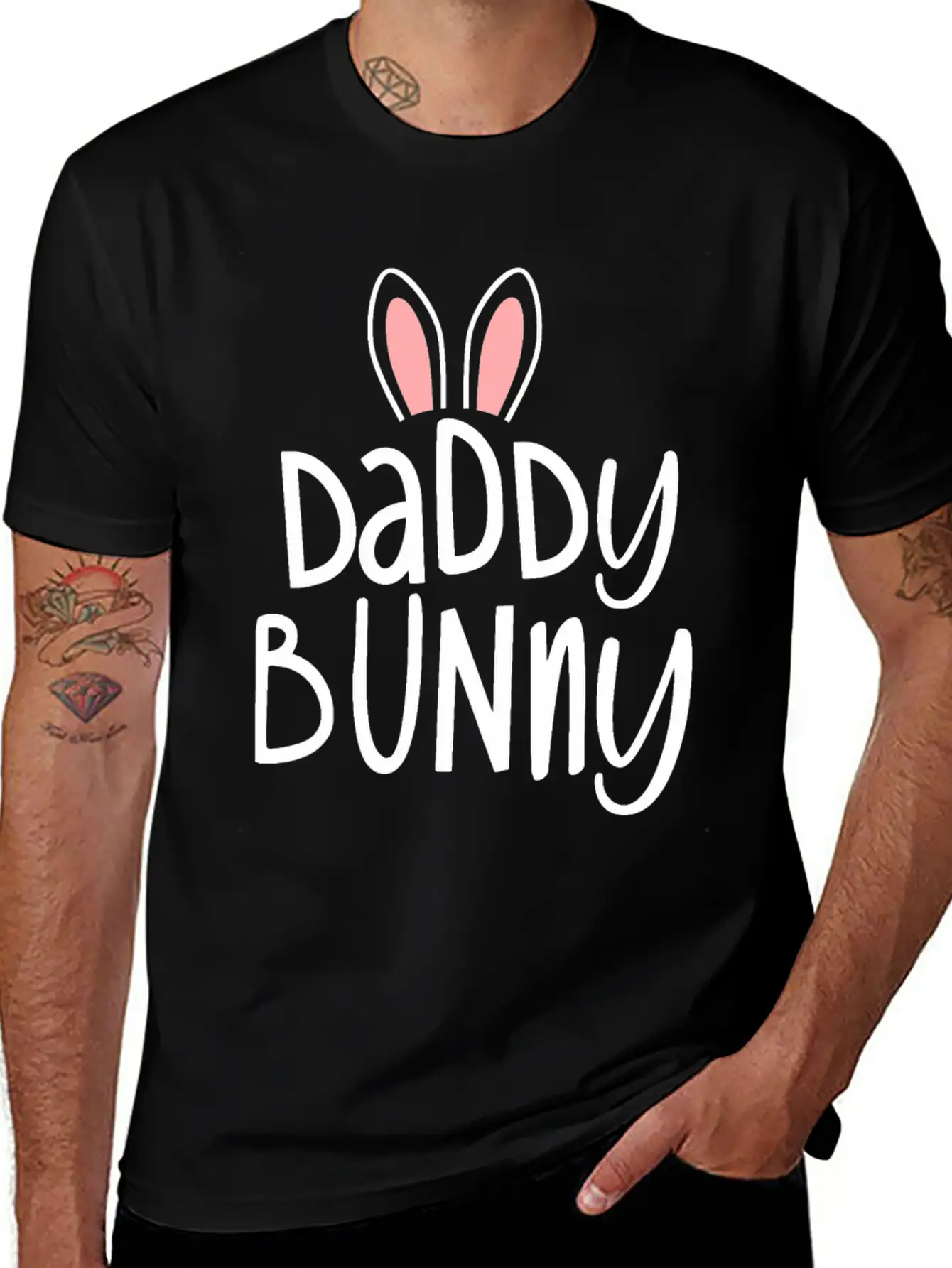 Easter Family Matching Outfits Pastel Easter Daddy Stylish Everyday T-Shirt – Unisex Basic Cotton Tee